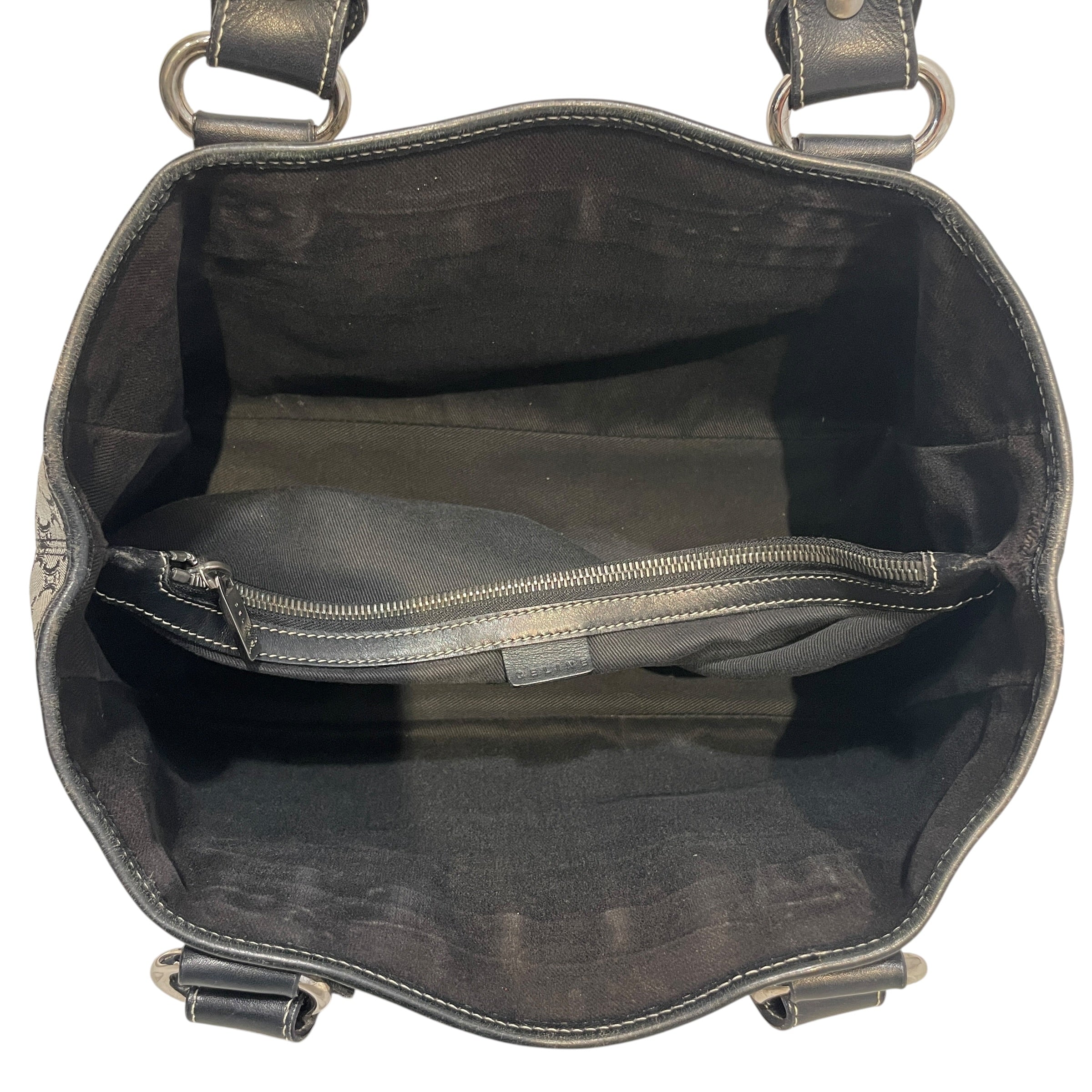 CELINE/Hand Bag/Monogram/Leather/GRY/Boogie Macadam Monogram Bag view 4