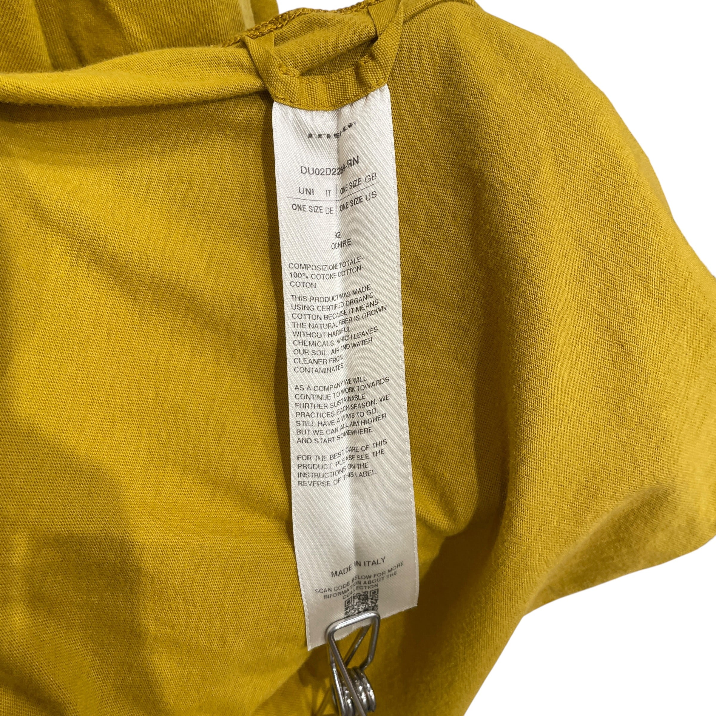 RICK OWENS DRKSHDW/T-Shirt/OS/Cotton/YEL/RO DRK SHDW YLLW TEE view 4