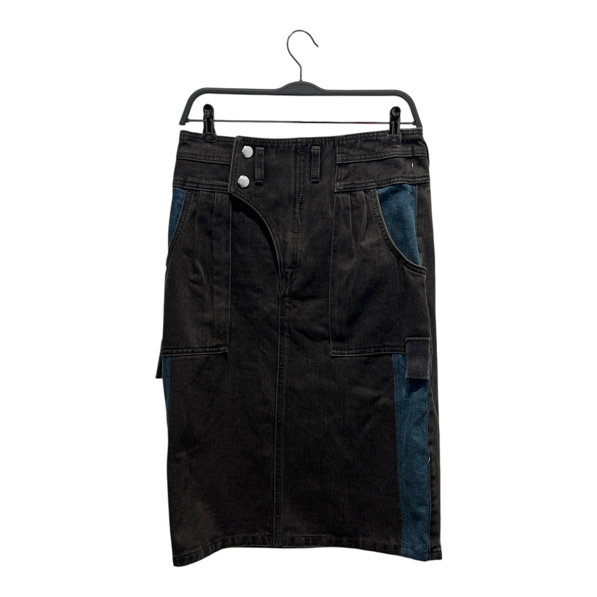 COACH/Skirt/S/Denim/BLK/PLEAT 2 TONE MIDI view 1