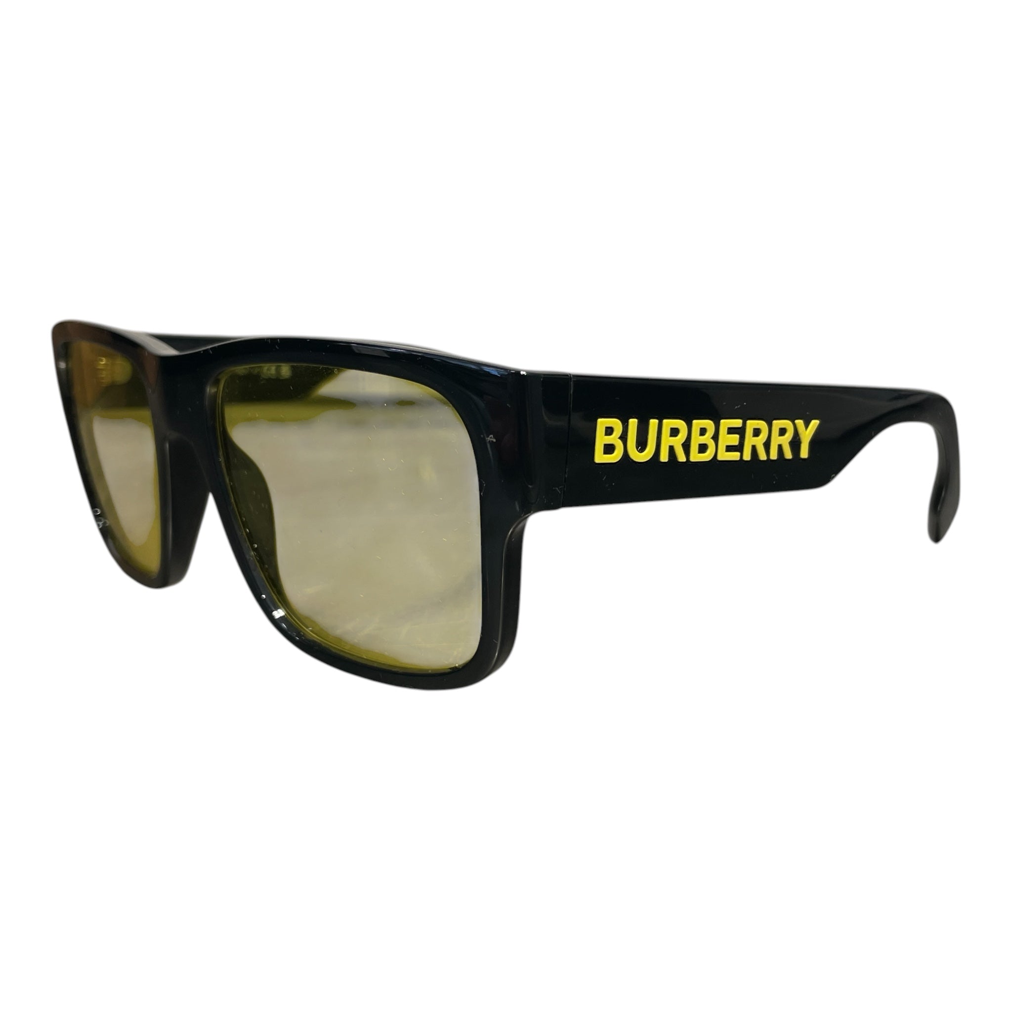 BURBERRY/Sunglasses/Plastic/BLK/M's/yellow tint view 2