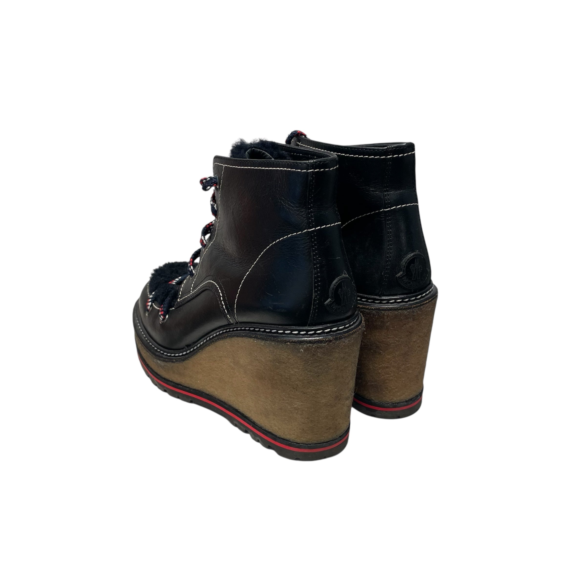 MONCLER/Hi-Sneakers/US 8/Leather/BLK/ view 2