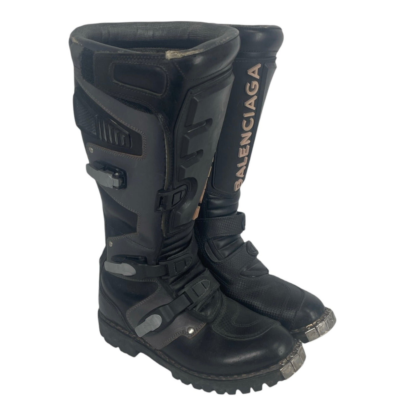 BALENCIAGA/Boots/EU 40/Leather/BLK/MOTOCROSS RIDER BOOT view 1