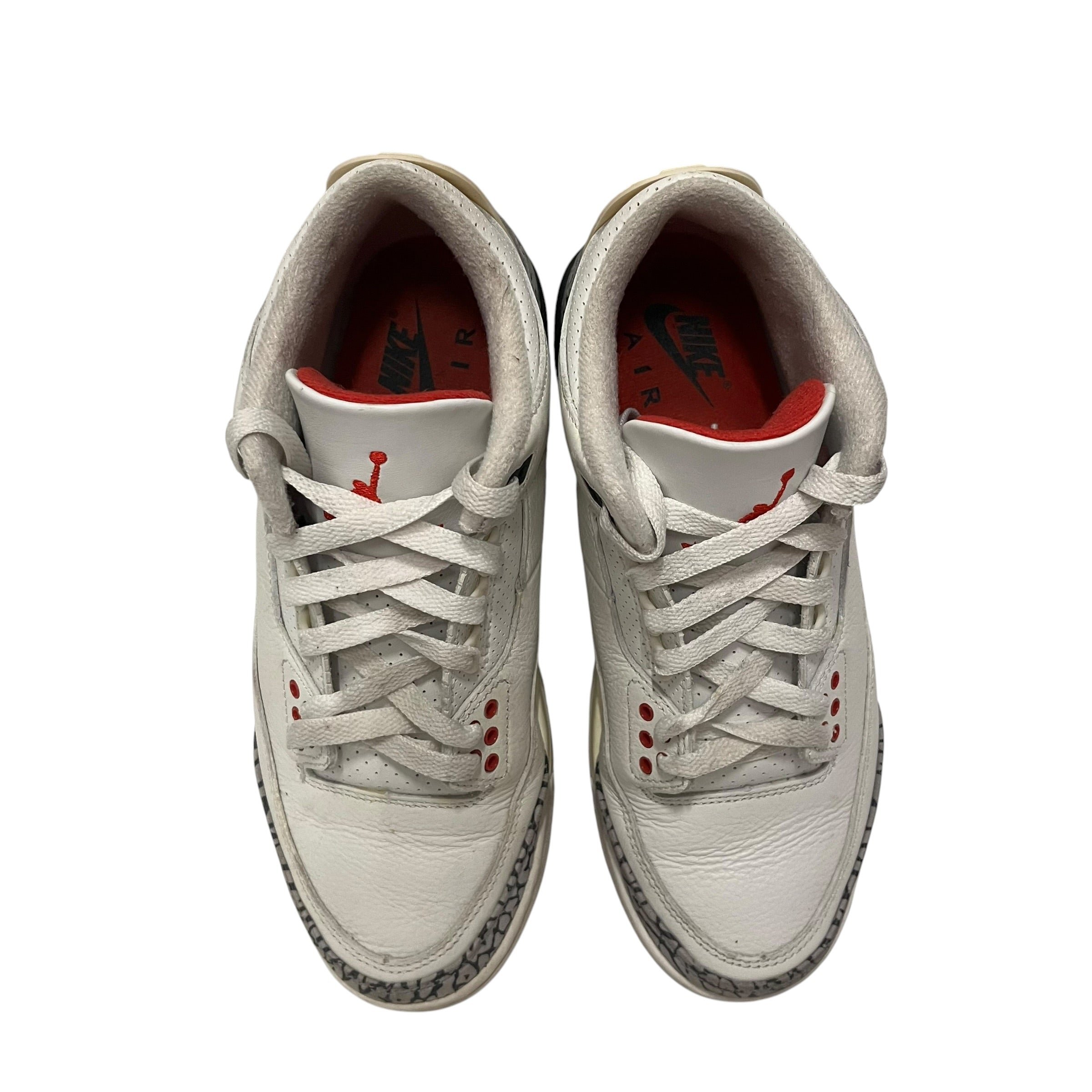 JORDAN BRAND/Low-Sneakers/US 6/Leather/WHT/3 white cement view 4