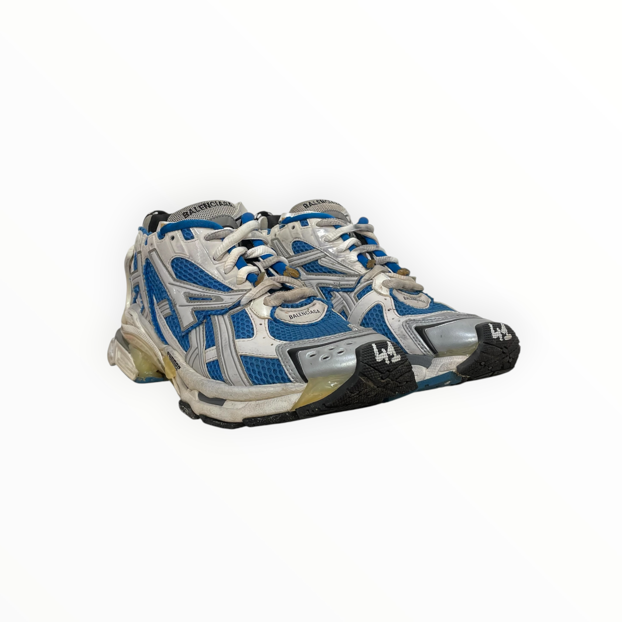 BALENCIAGA/Low-Sneakers/EU 41/BLU/runners view 1