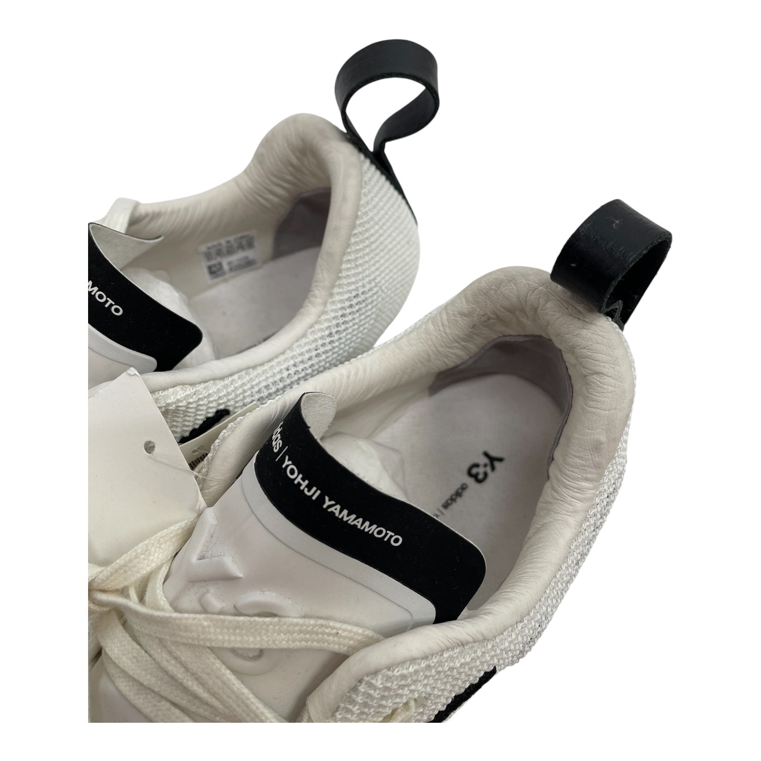 Y-3/Low-Sneakers/US 11/Leather/WHT/LEATHER TOE/EXAGGERATED HEEL view 8