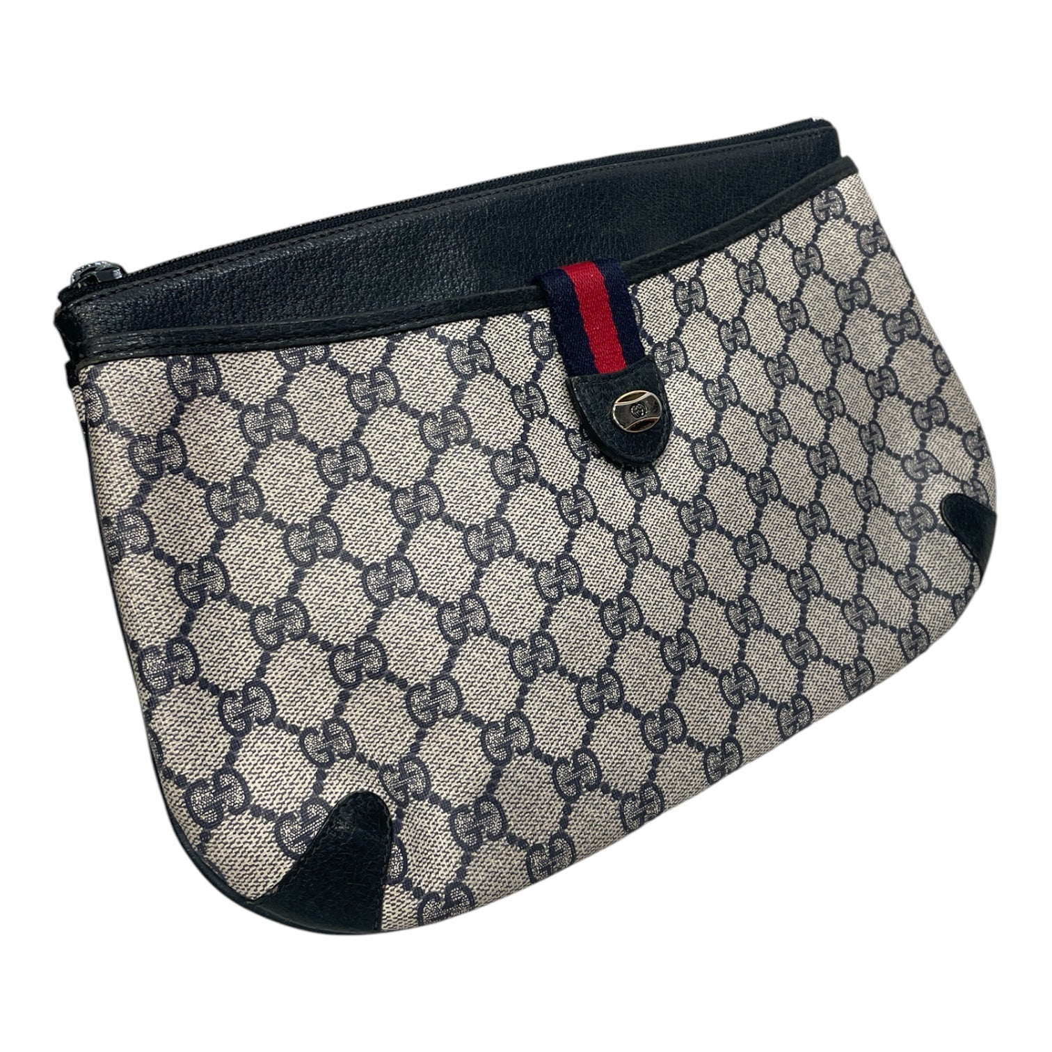 GUCCI/Clutch Bag/Monogram/NVY/MAGNET CLASP view 1
