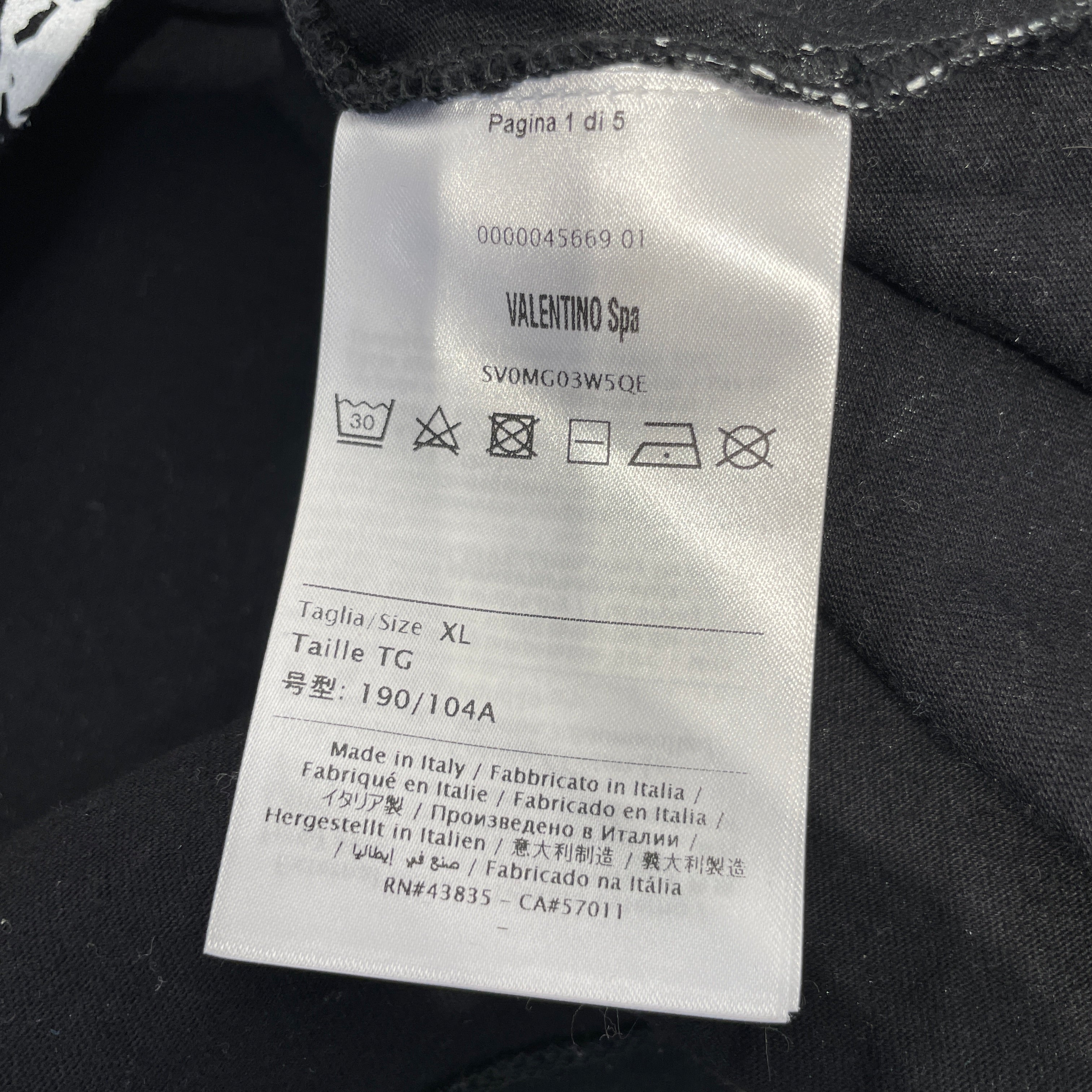 VALENTINO/UNDERCOVER/T-Shirt/52/Cotton/WHT/ufo/trees view 3