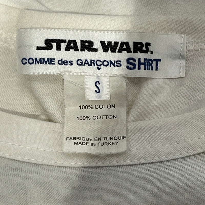 COMME des GARCONS SHIRT/starwars/LS T-Shirt/S/Cotton/WHT/Stripe/