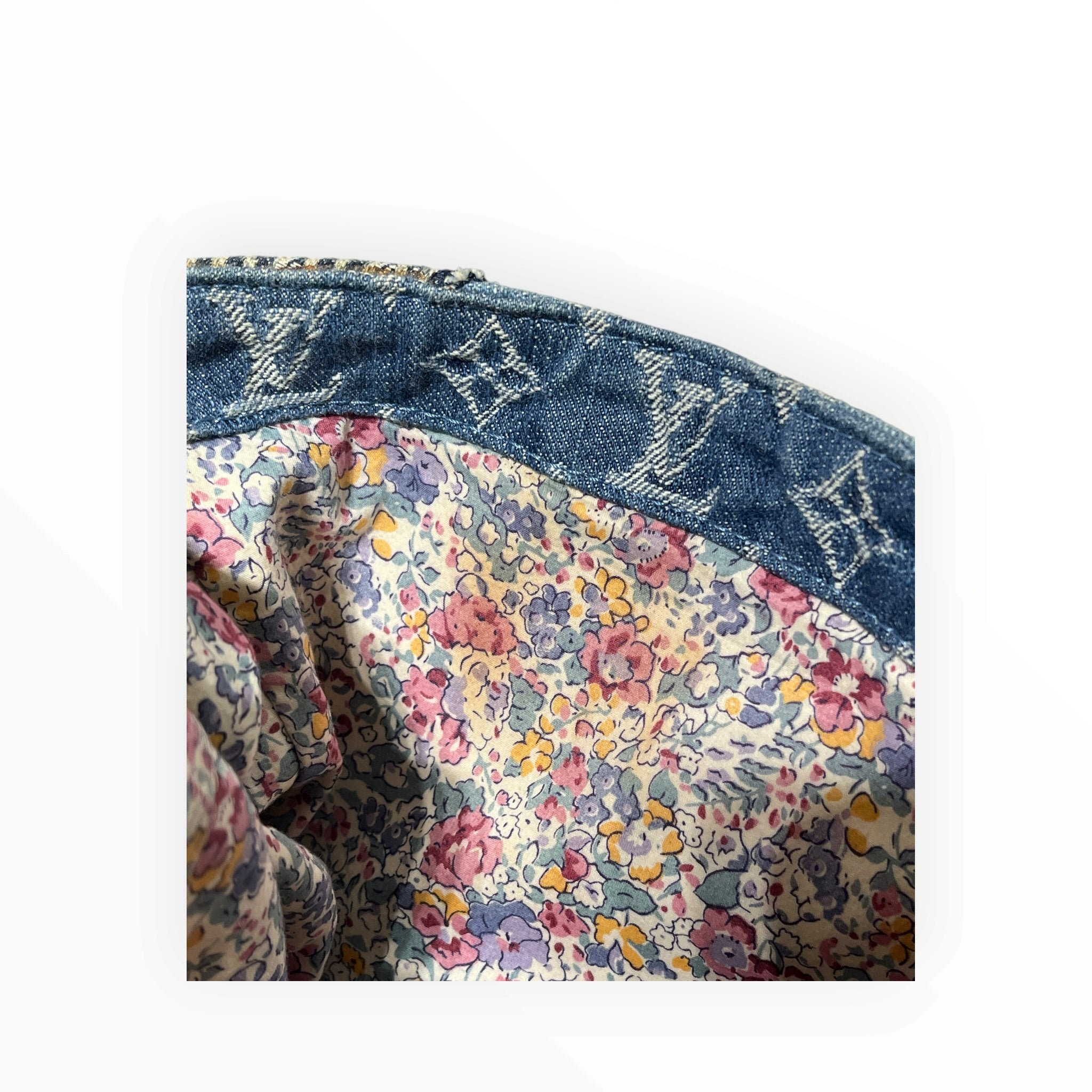 LOUIS VUITTON/Hand Bag/Monogram/Denim/BLU/Monogram Denim Handbag view 8