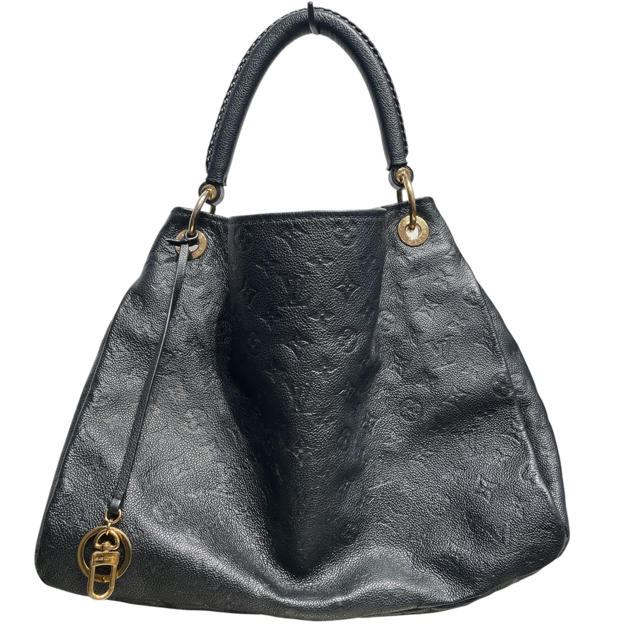 LOUIS VUITTON/Hand Bag/Monogram/Leather/BLK/ARTSY MM view 2