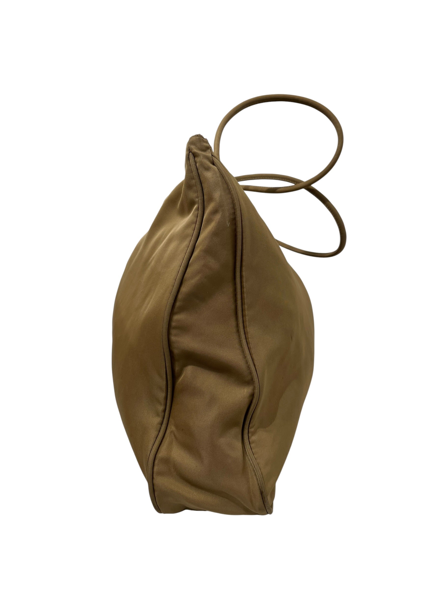PRADA/Tote Bag/Nylon/BEG/ZIPPER LOCK view 3