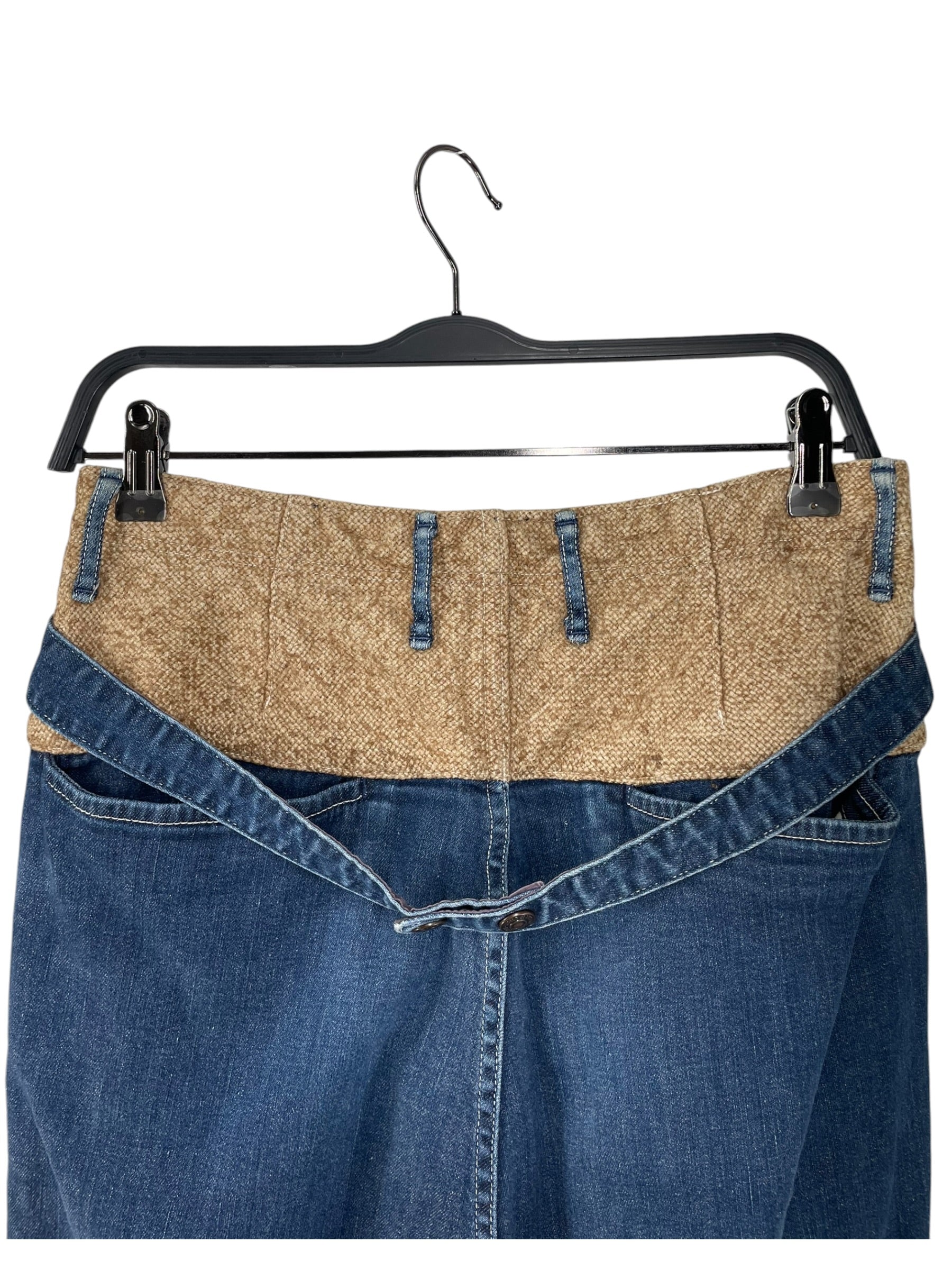 KAPITAL/Pants/1/Cotton/BLU/10 BUTTON CLOSURE view 4