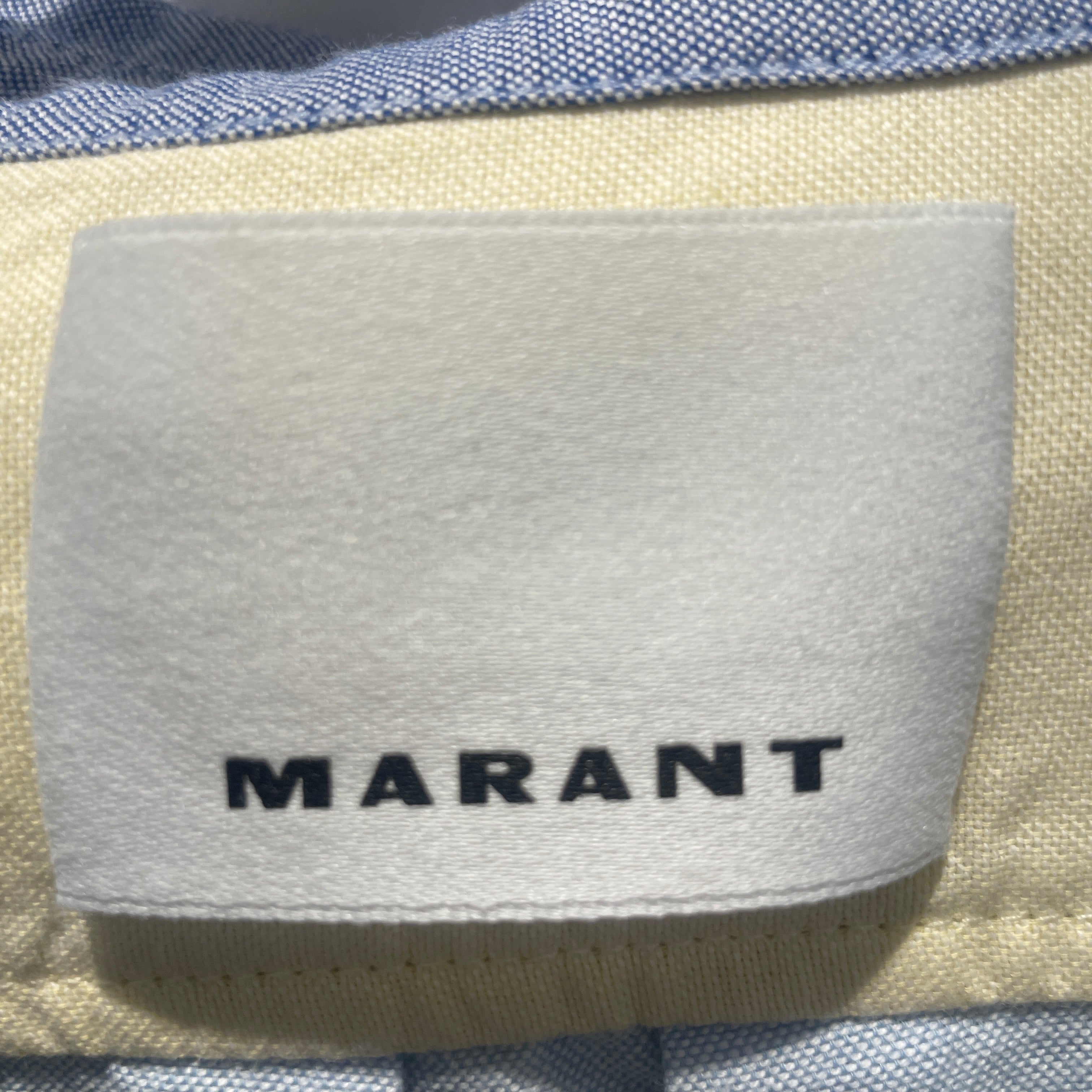 ISABEL MARANT/Polo Shirt/M/Cotton/BLU/NATHEAL SHIRT view 3