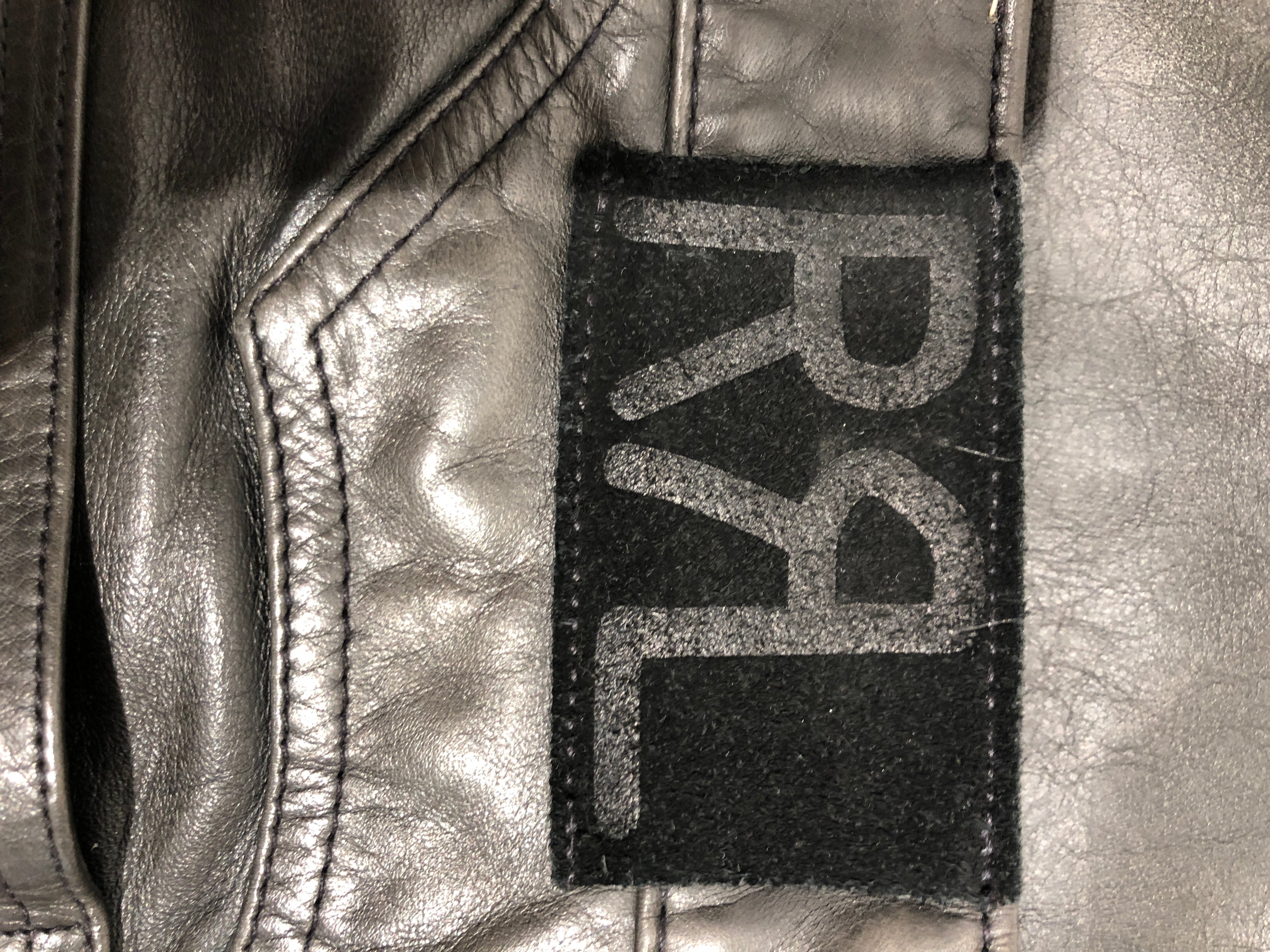RRL/Pants/30/Leather/BLK/cowhide leather w/ metal studs view 7