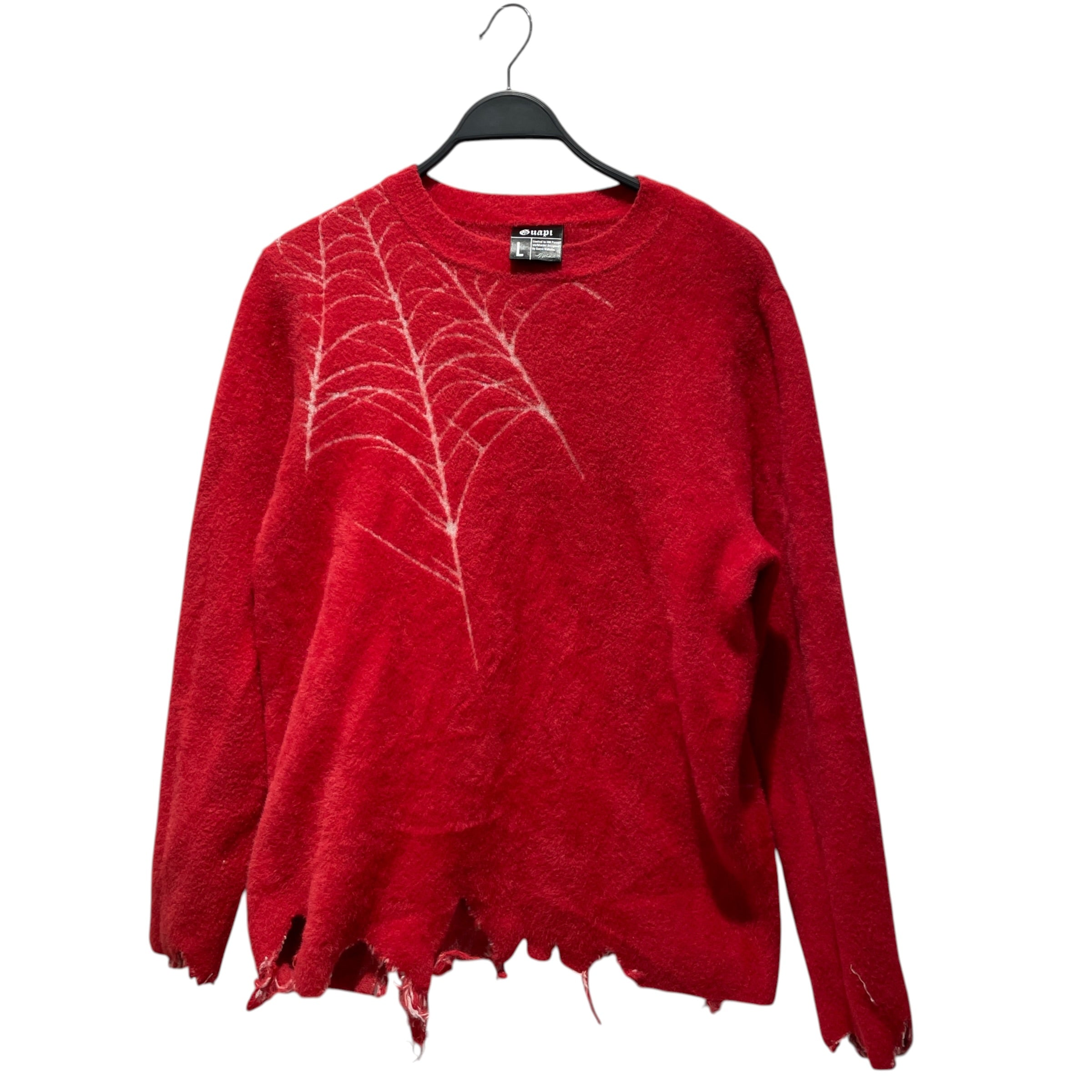 GUAPI/Sweater/L/Cotton/RED/BLOOD DIAMOND SPIDERWED LE view 1