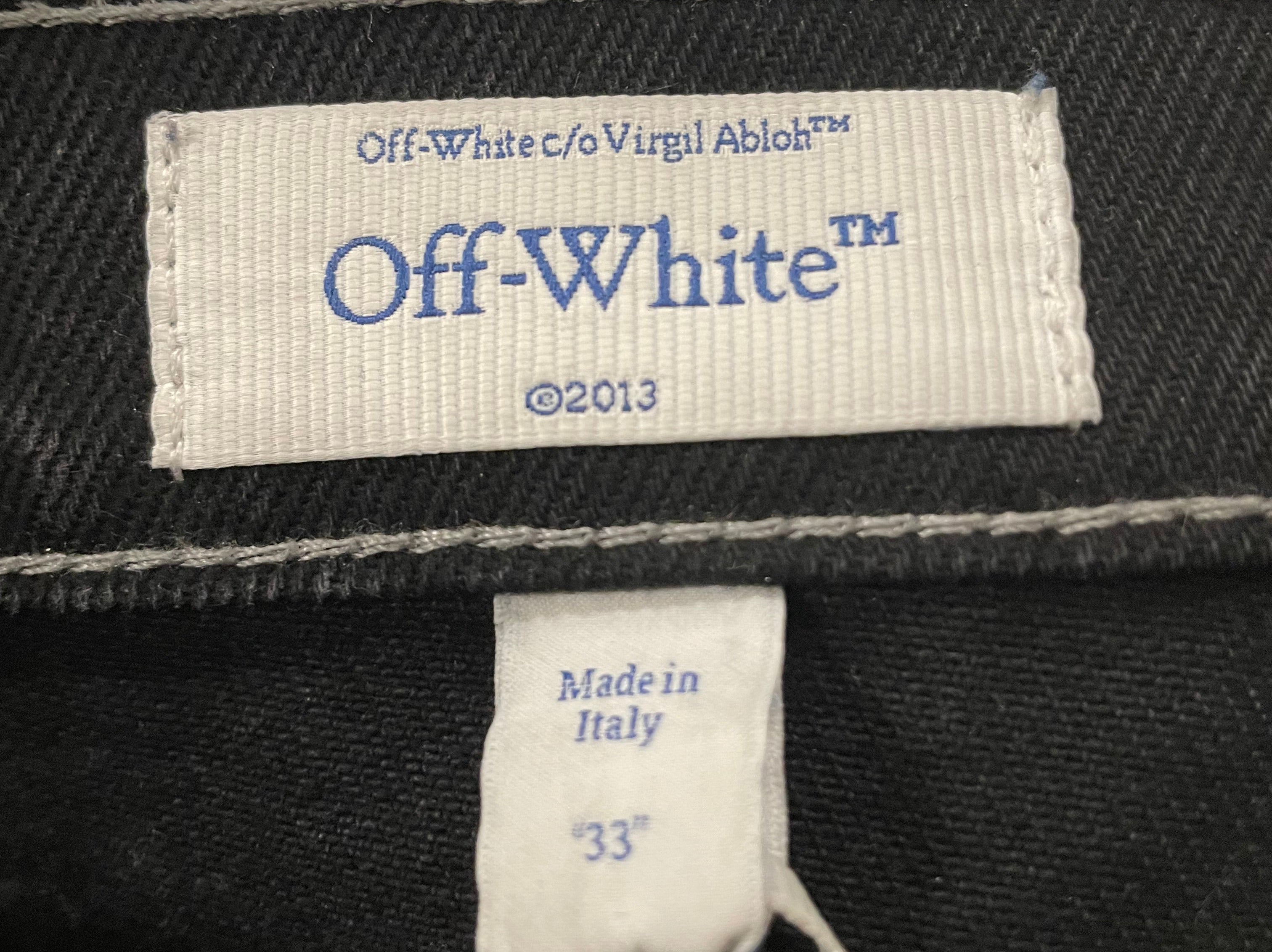 OFF-WHITE/Pants/33/Cotton/BLK/ view 3