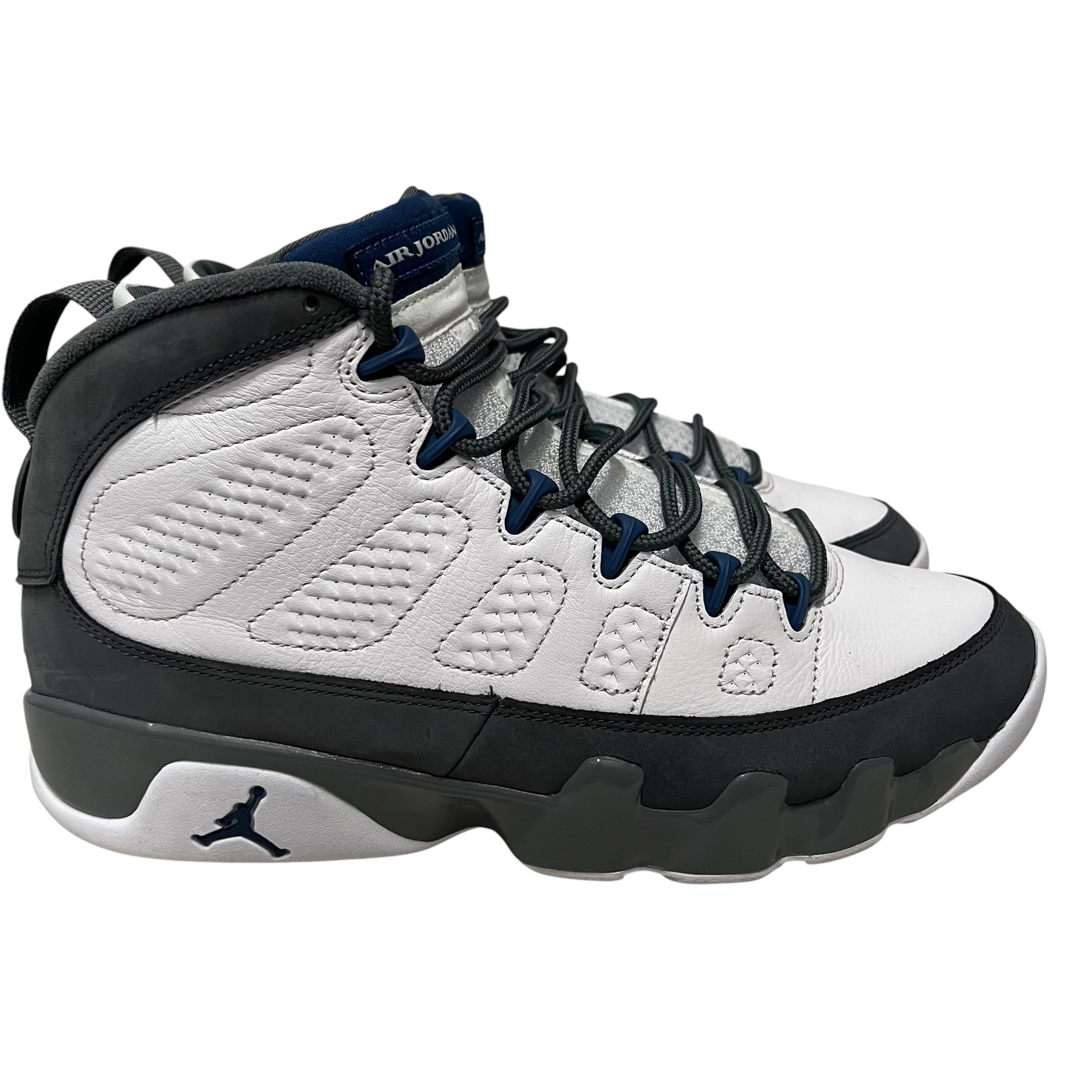 JORDAN BRAND/Hi-Sneakers/US 9.5/WHT/flint 9s view 4