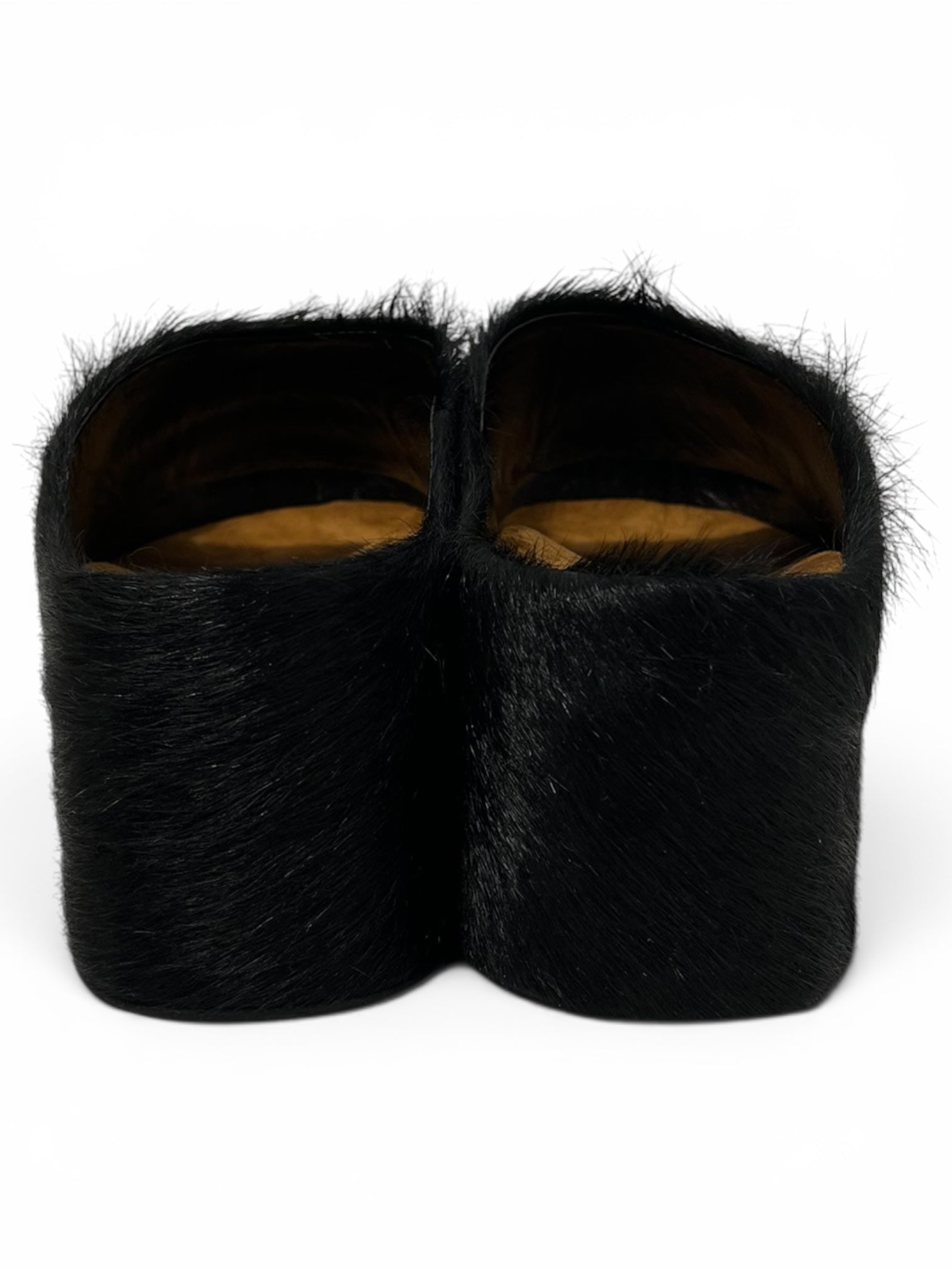 MARNI/Shoes/EU 38/Fur/BLK/PLATFORM PONY HAIR CLOGS view 3