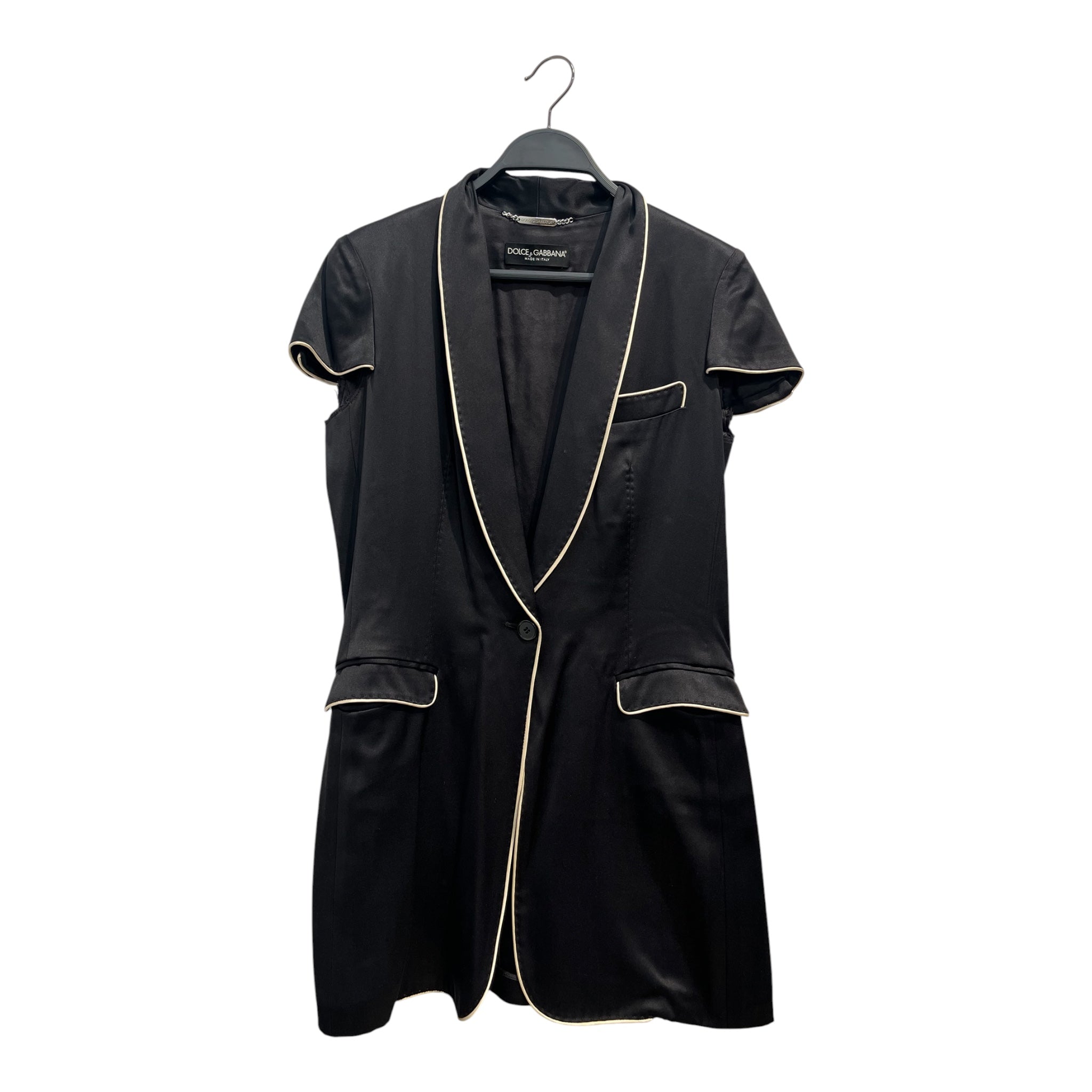 DOLCE&GABBANA/SL Dress/40/Silk/BLK/BLACK SL DRESS view 1