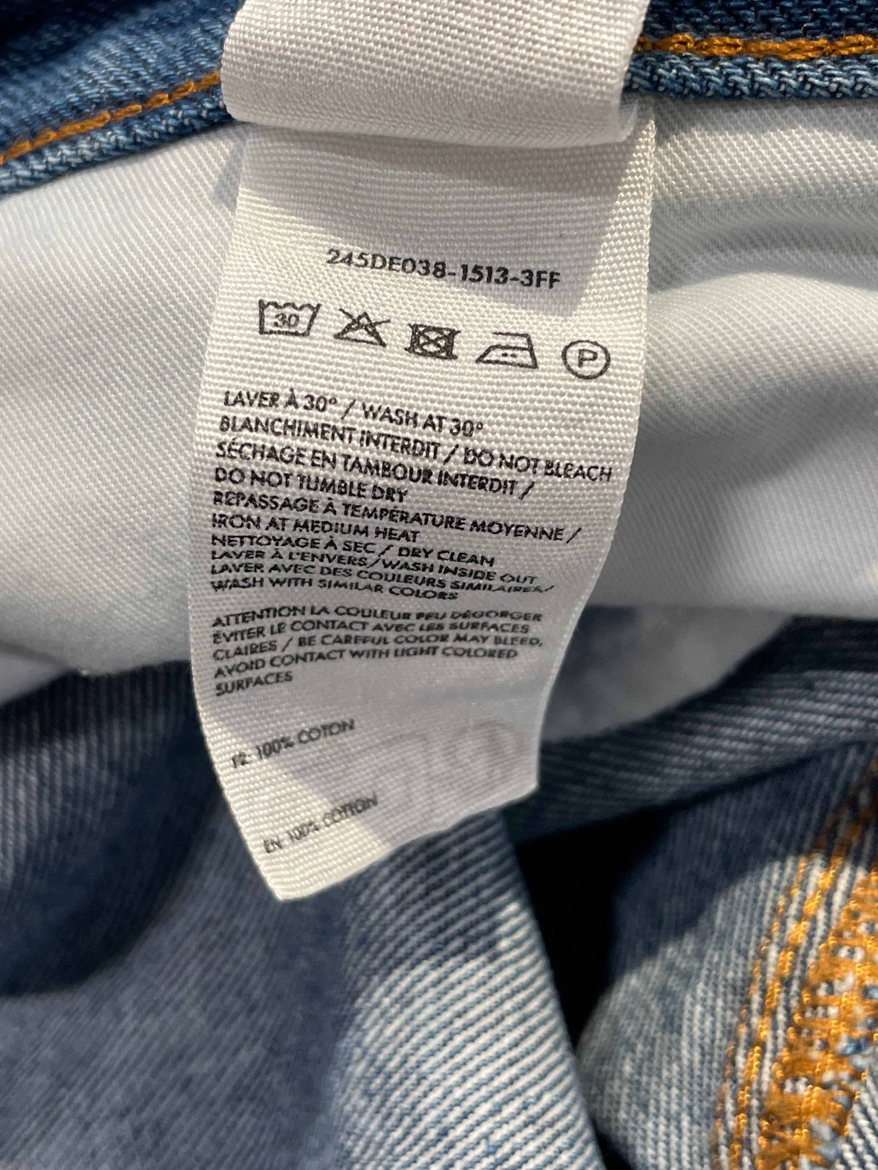JACQUEMUS/Pants/33/Denim/BLU/Stripe/ view 1