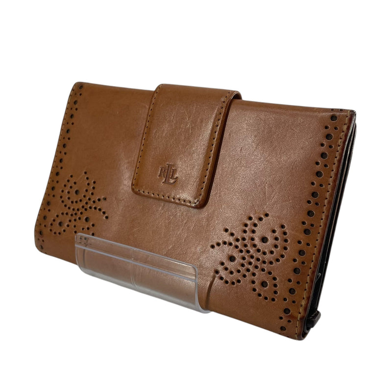 RALPH LAUREN/Wallet/Leather/CML/BUTTON SNAP