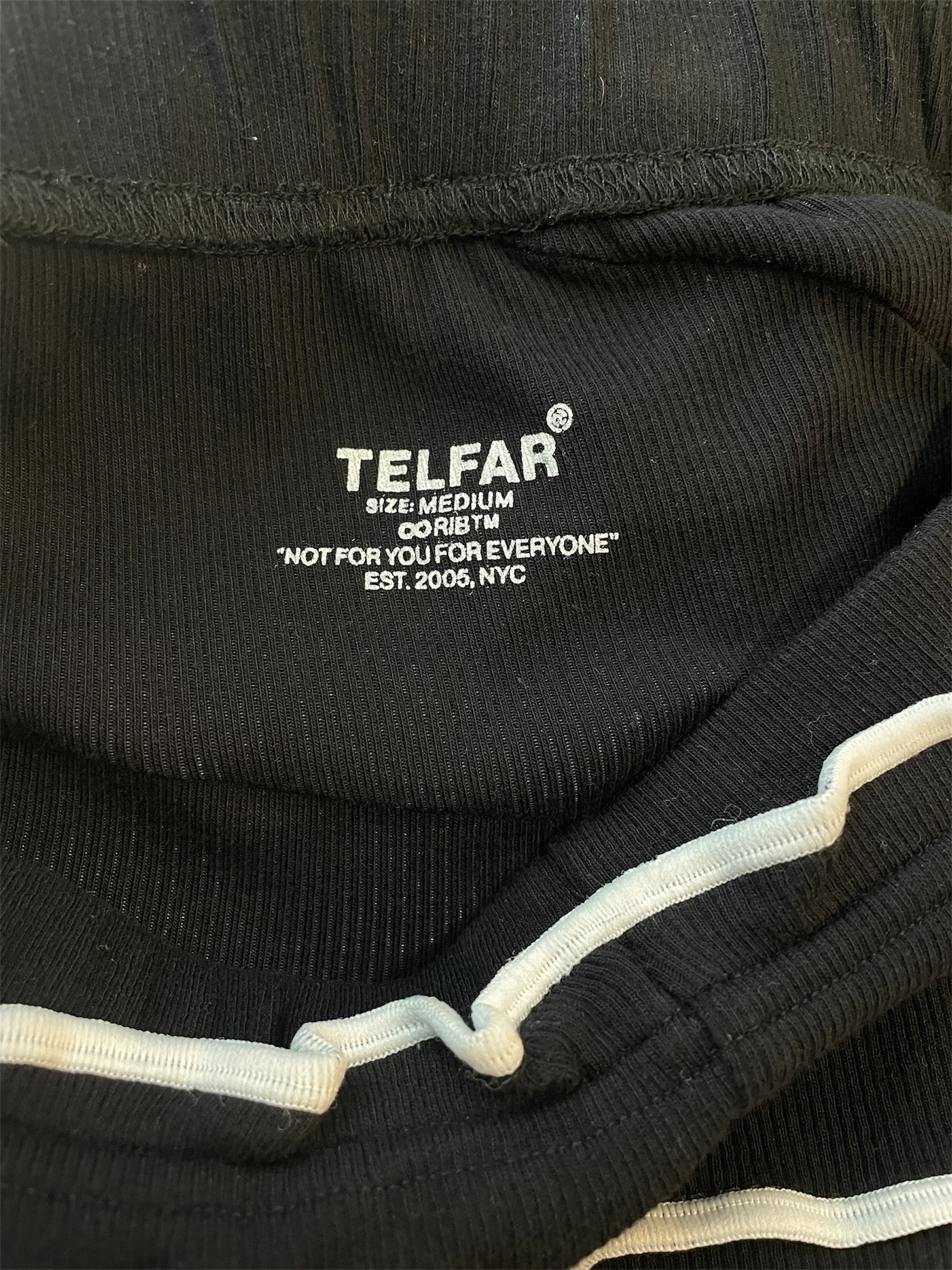 Telfar/Pants/M/Cotton/BLK/Stripe/WHT LINES view 4