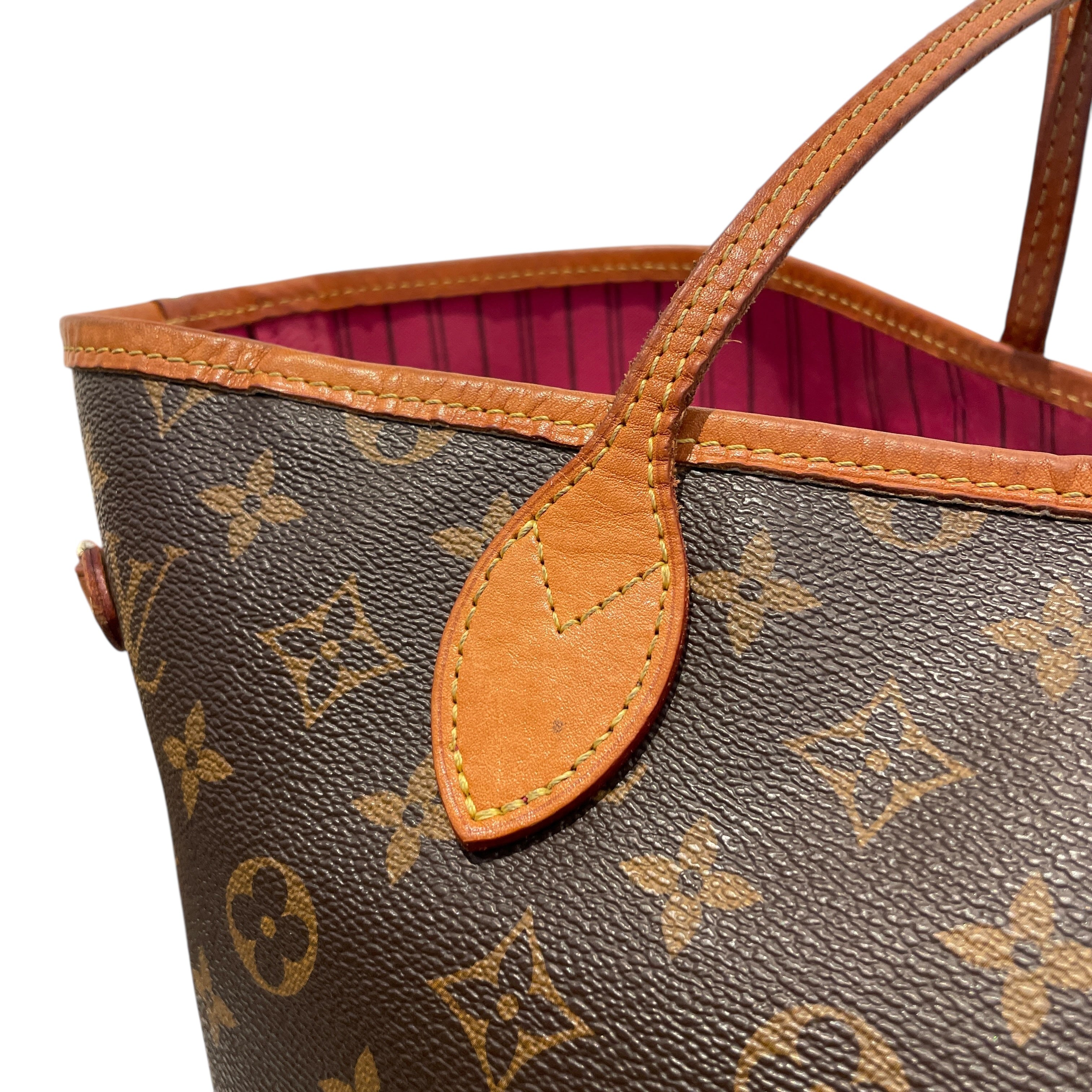 LOUIS VUITTON/Bag/Monogram/Leather/BRW/NEVERFULL view 6