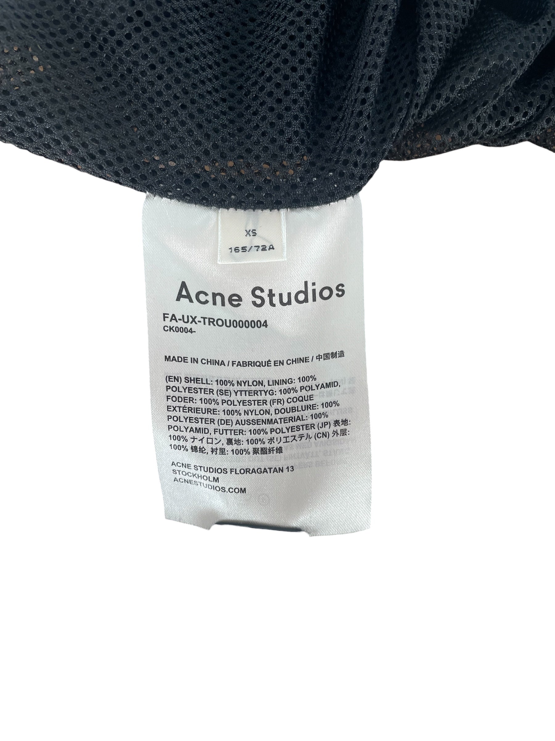 Acne Studios/Pants/XS/Nylon/BLK/Joggers/Stripe/PHEONIX FACE  TRACK PANT view 4