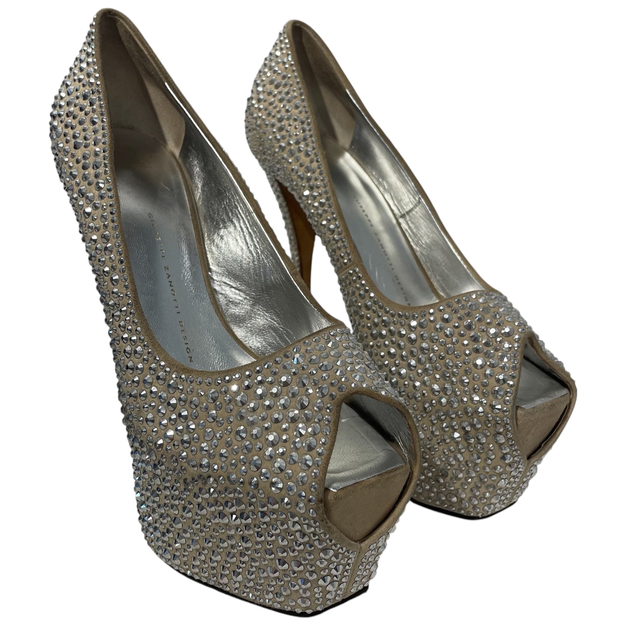 GIUSEPPE ZANOTTI DESIGN/Heels/UK 4.5/Iridescent/Suede/SLV/ view 1