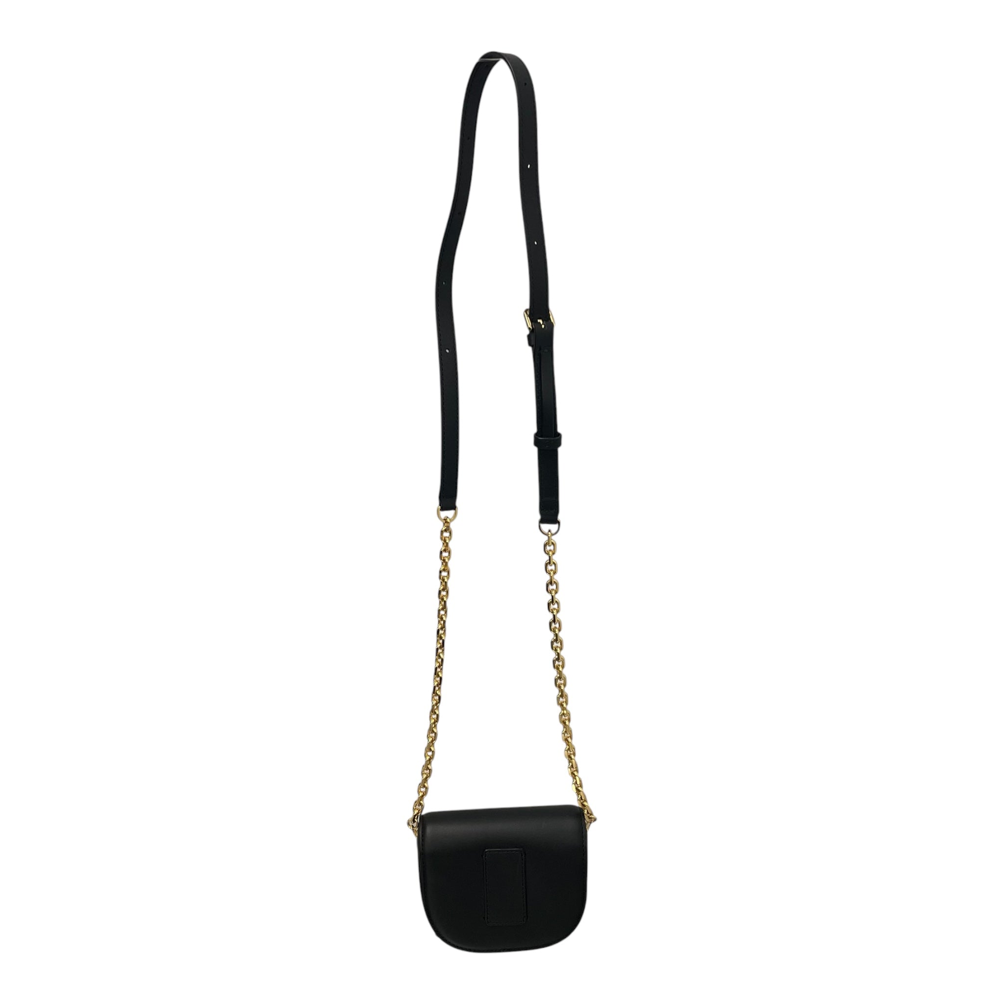 MCM/Cross Body Bag/Leather/BLK/gold mcm logo view 2