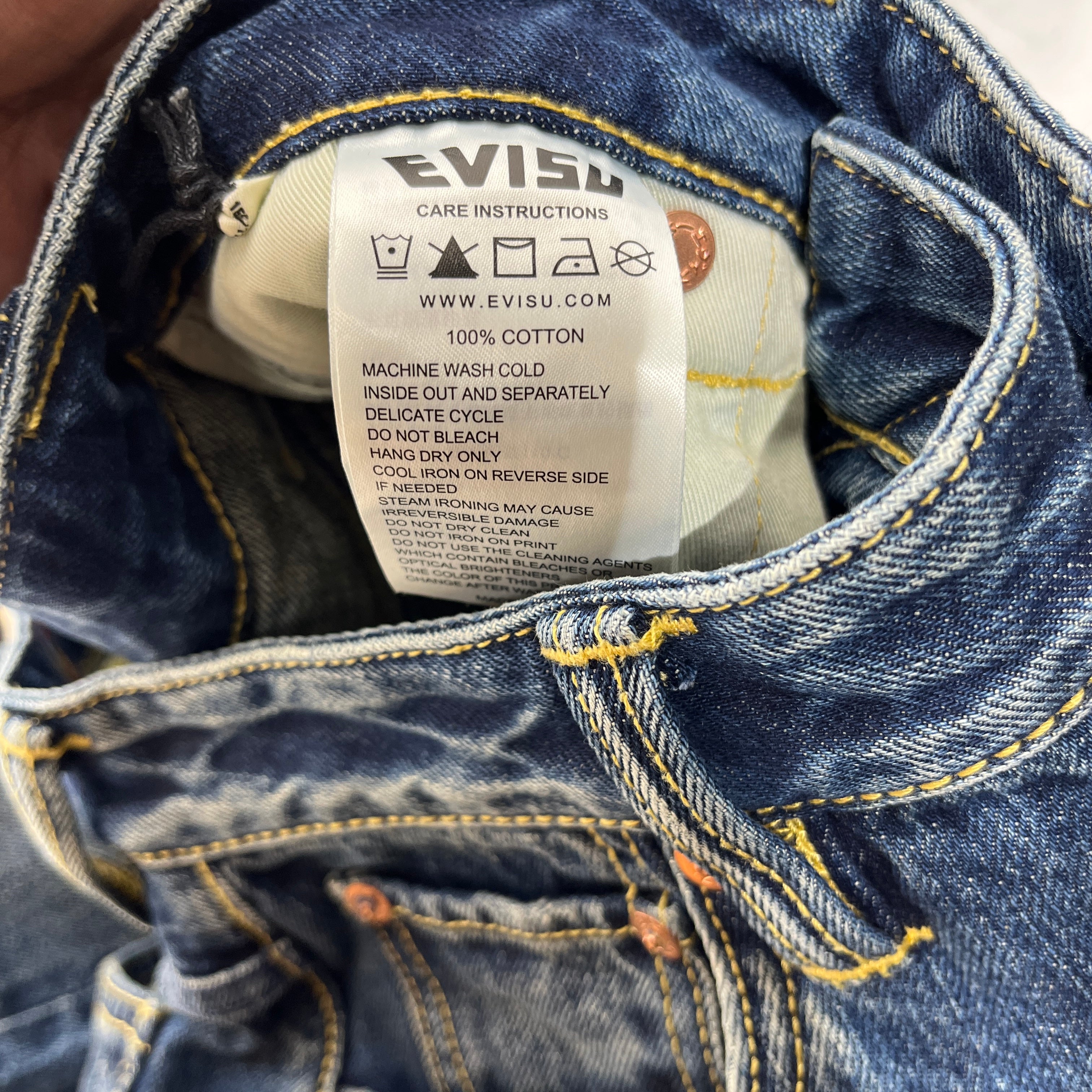 EVISU/Pants/S/Denim/IDG/evisu riders view 6