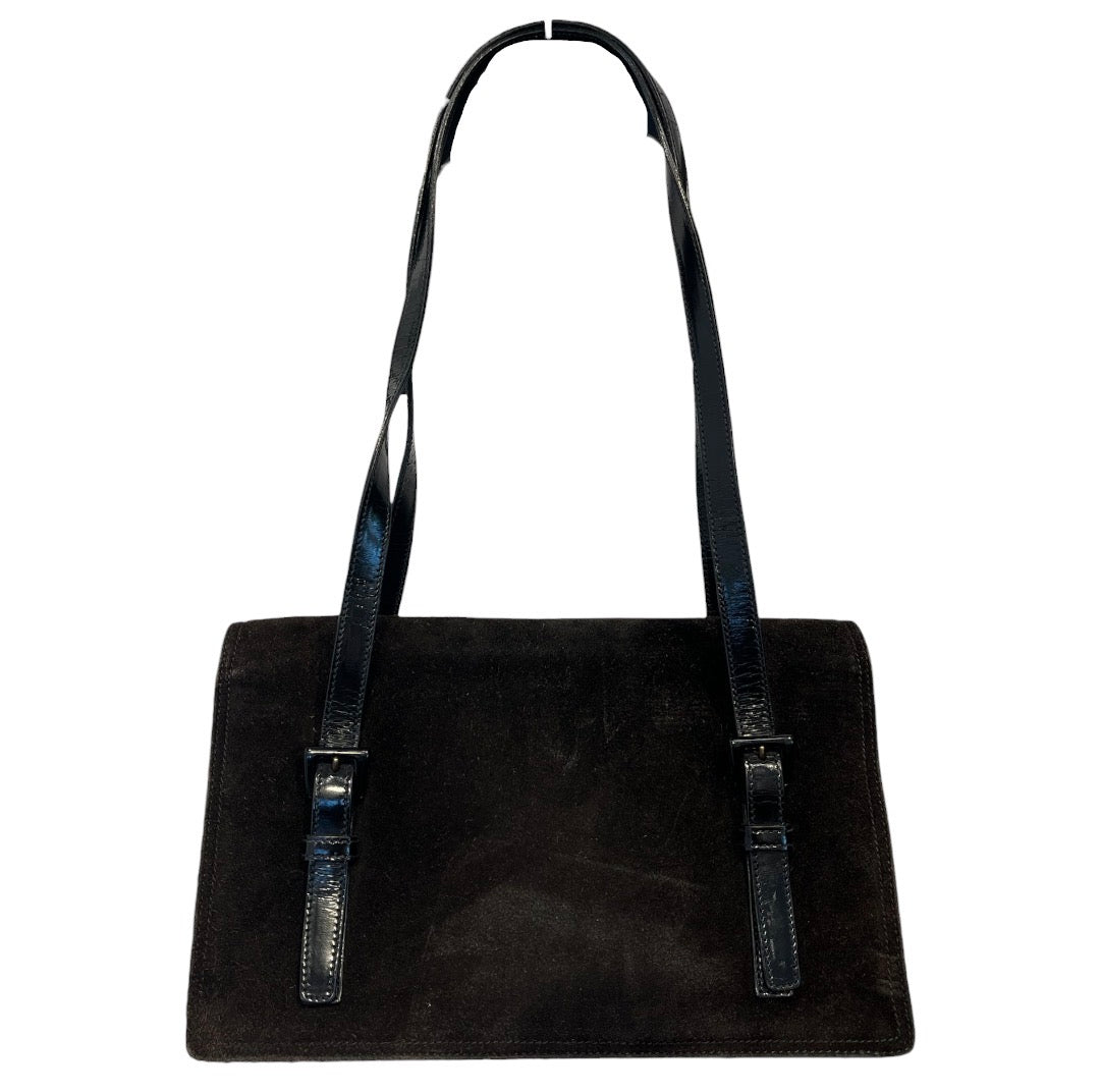 PRADA/Hand Bag/Suede/BLK/PRADA BLACK SUEDE BAG view 2