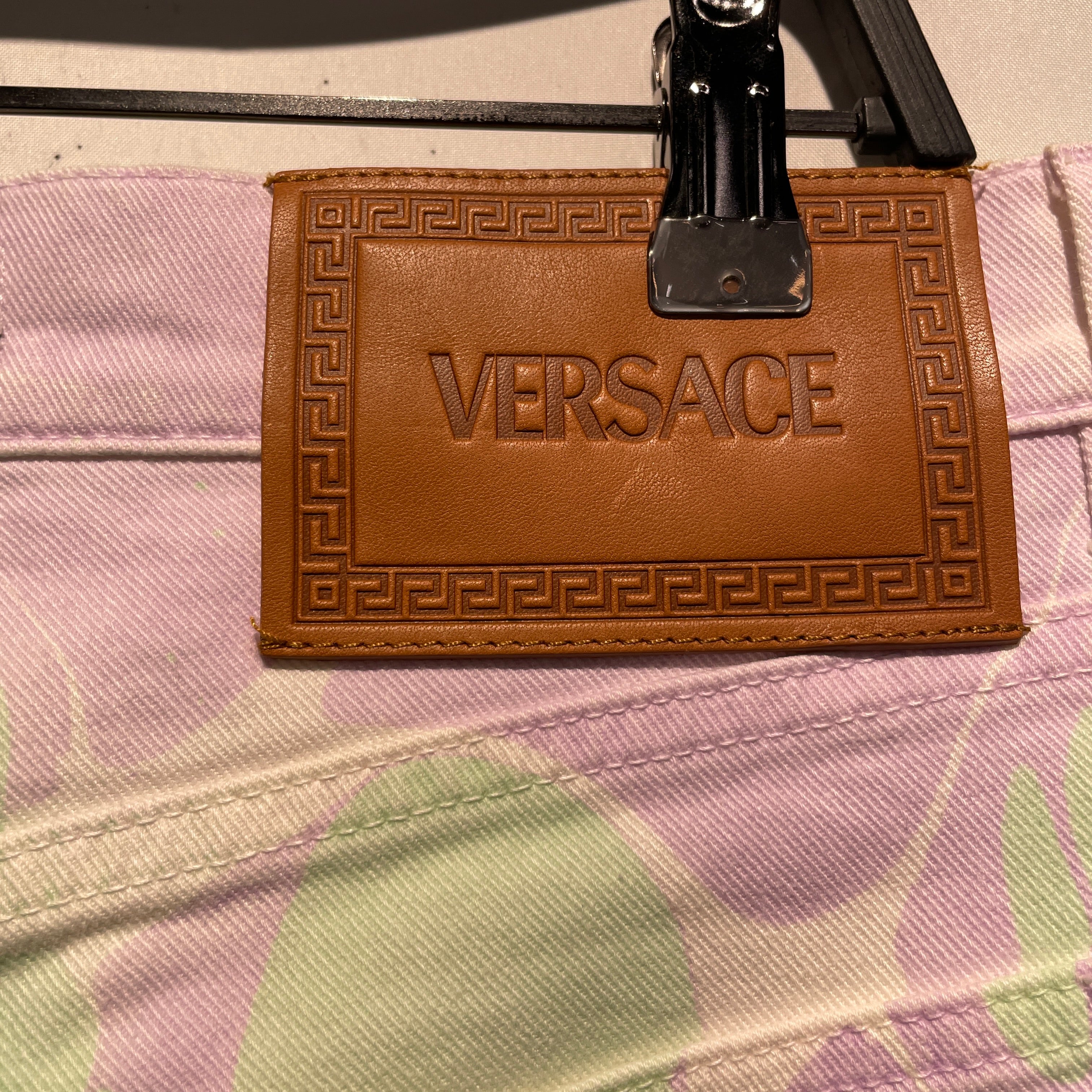 VERSACE/Straight Pants/32/Cotton/MLT/All Over Print/ view 3