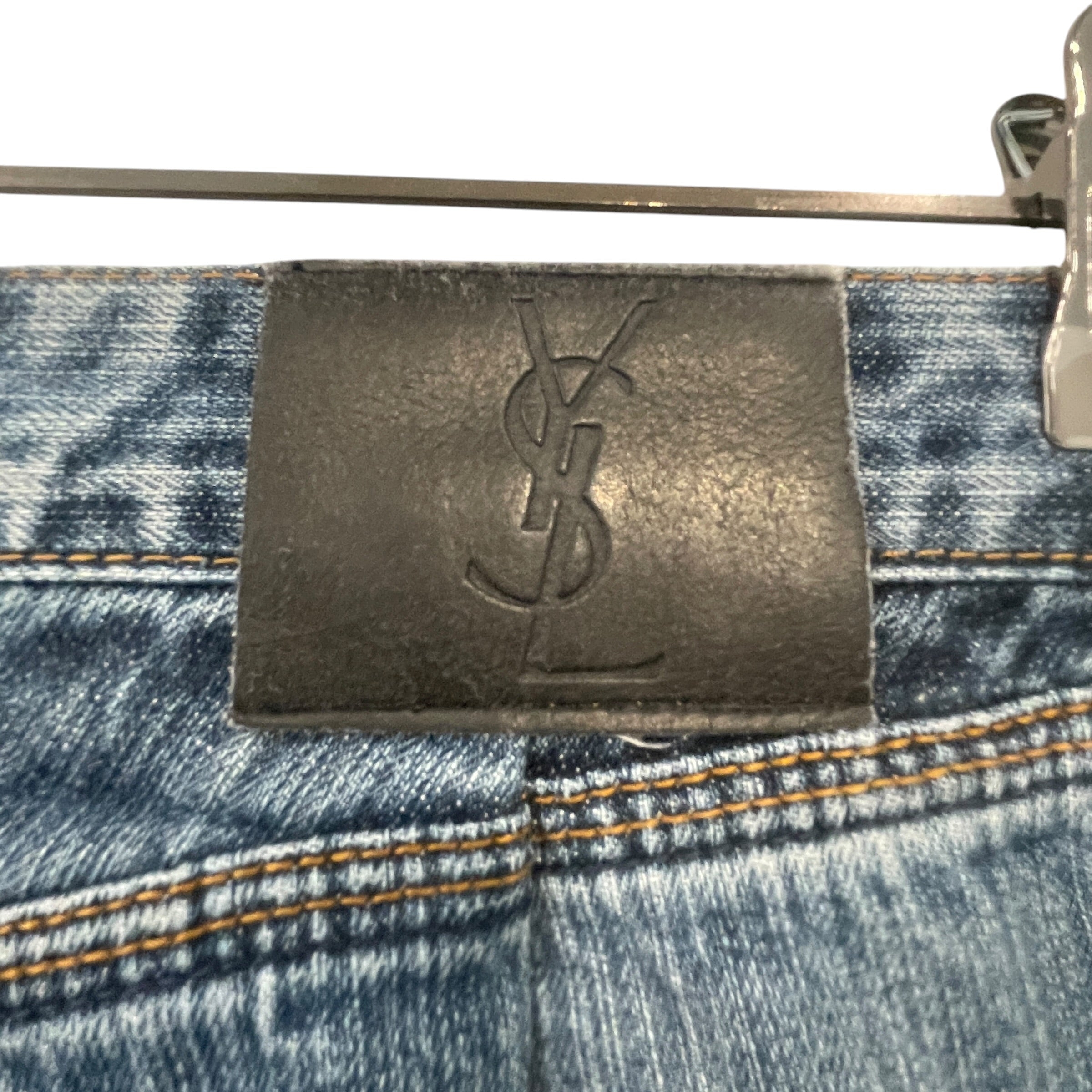 YVES SAINT LAURENT/Straight Pants/36/Denim/BLU/POUR HOMME view 4