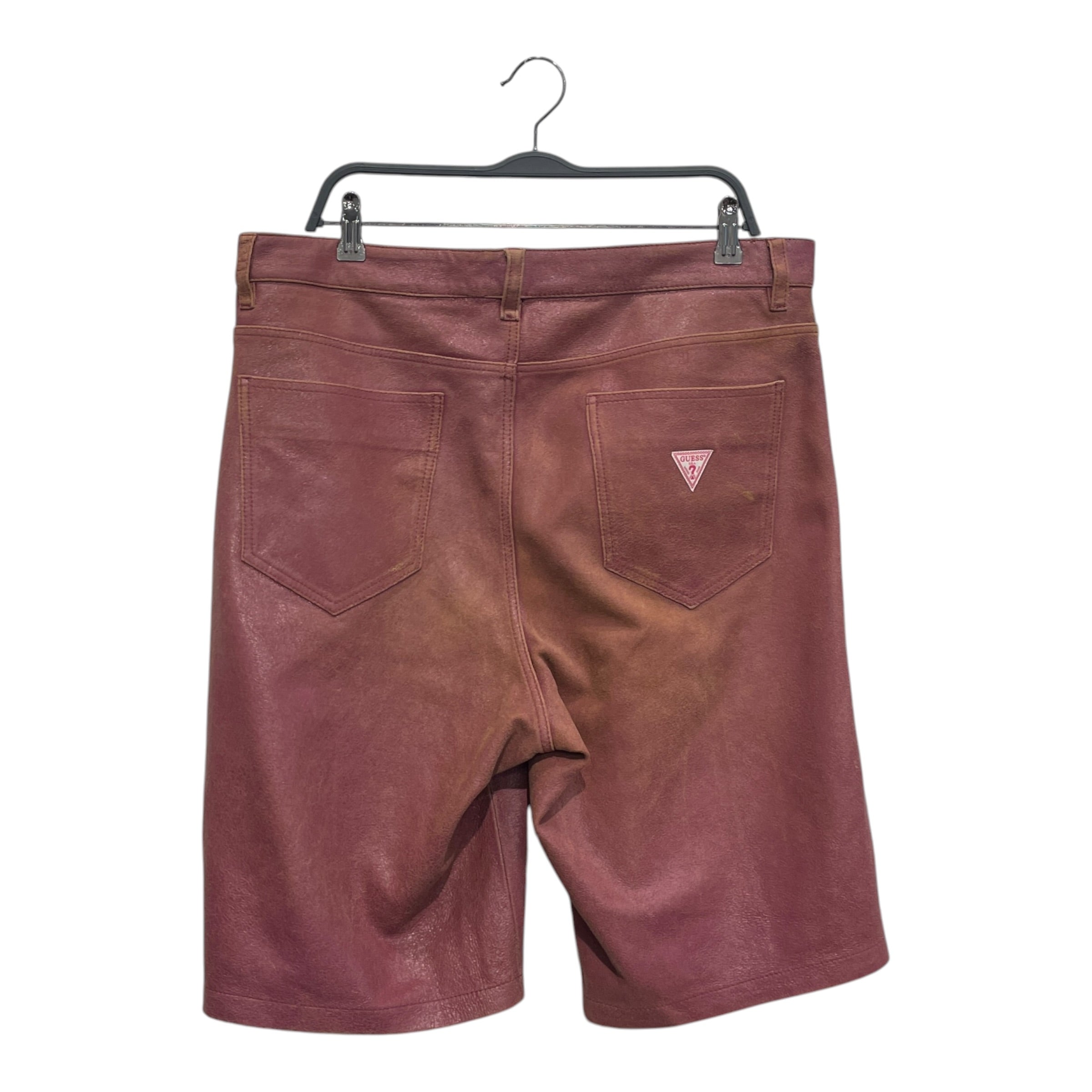 GUESS/Shorts/34/Leather/PNK/All Over Print/ALL OVER CRACLKED PAINT view 2