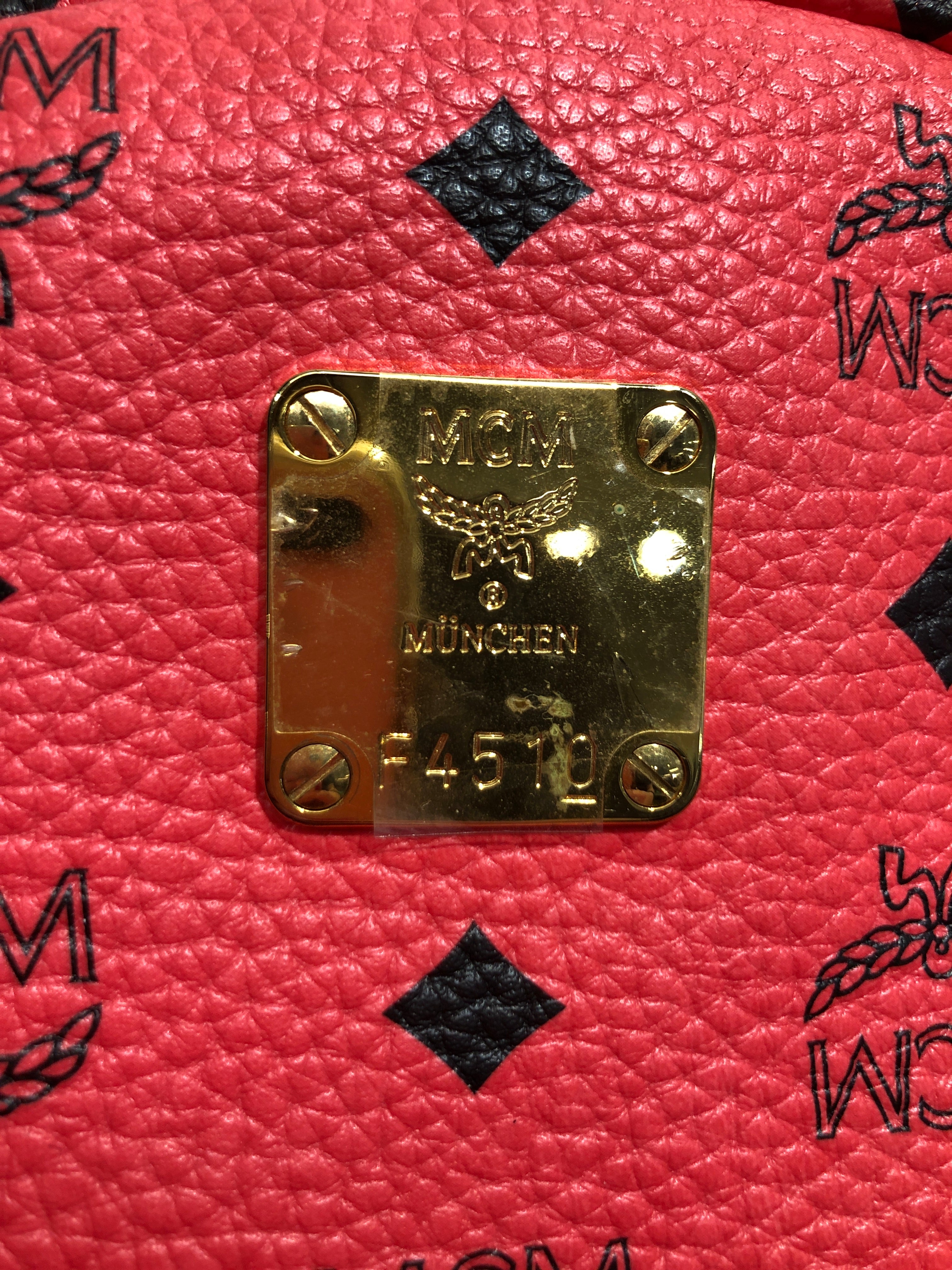 MCM/Backpack/Monogram/Leather/PNK/ view 4