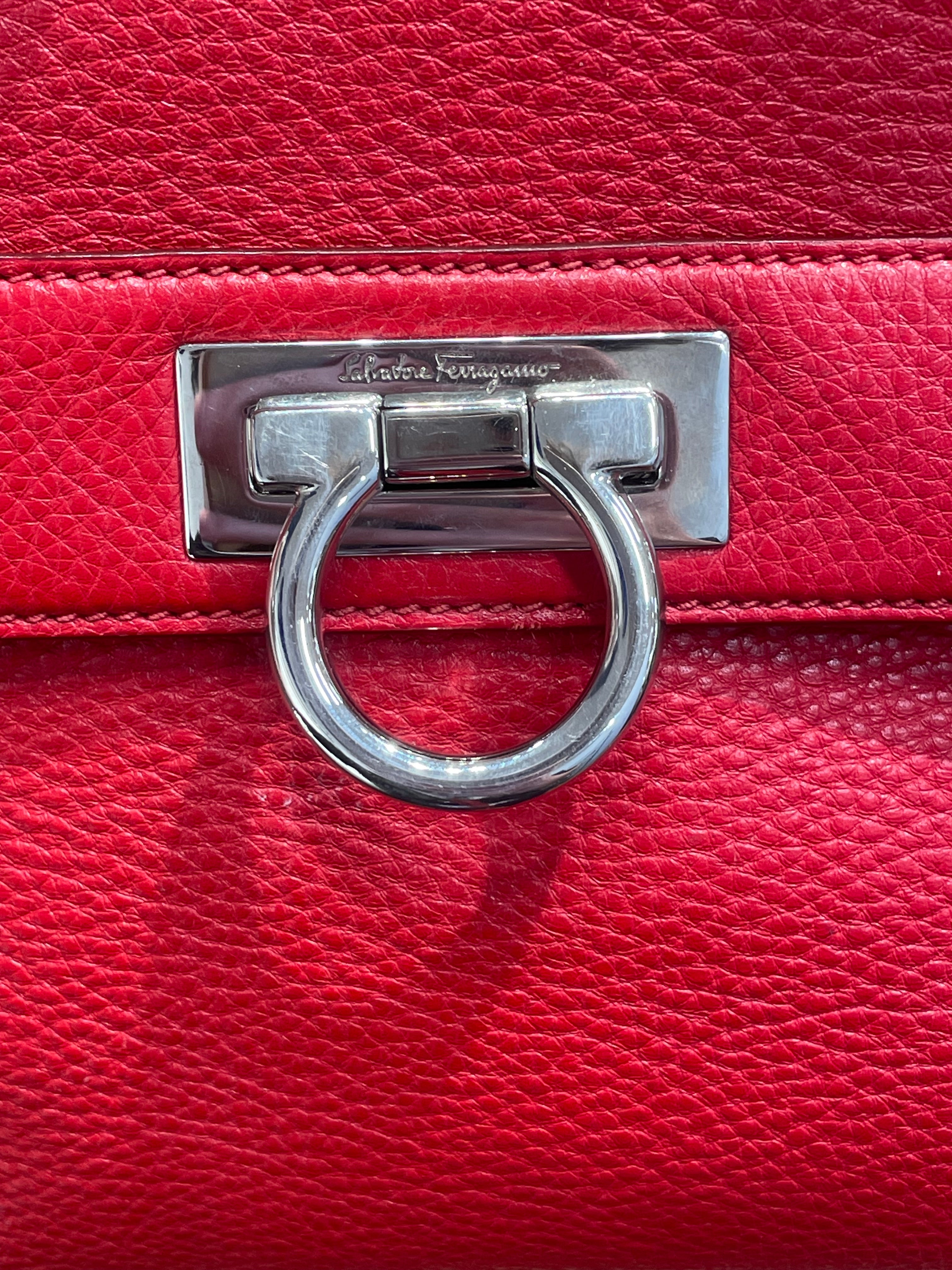 Salvatore Ferragamo/Bag/Leather/RED/SOFIA SATCHEL view 6
