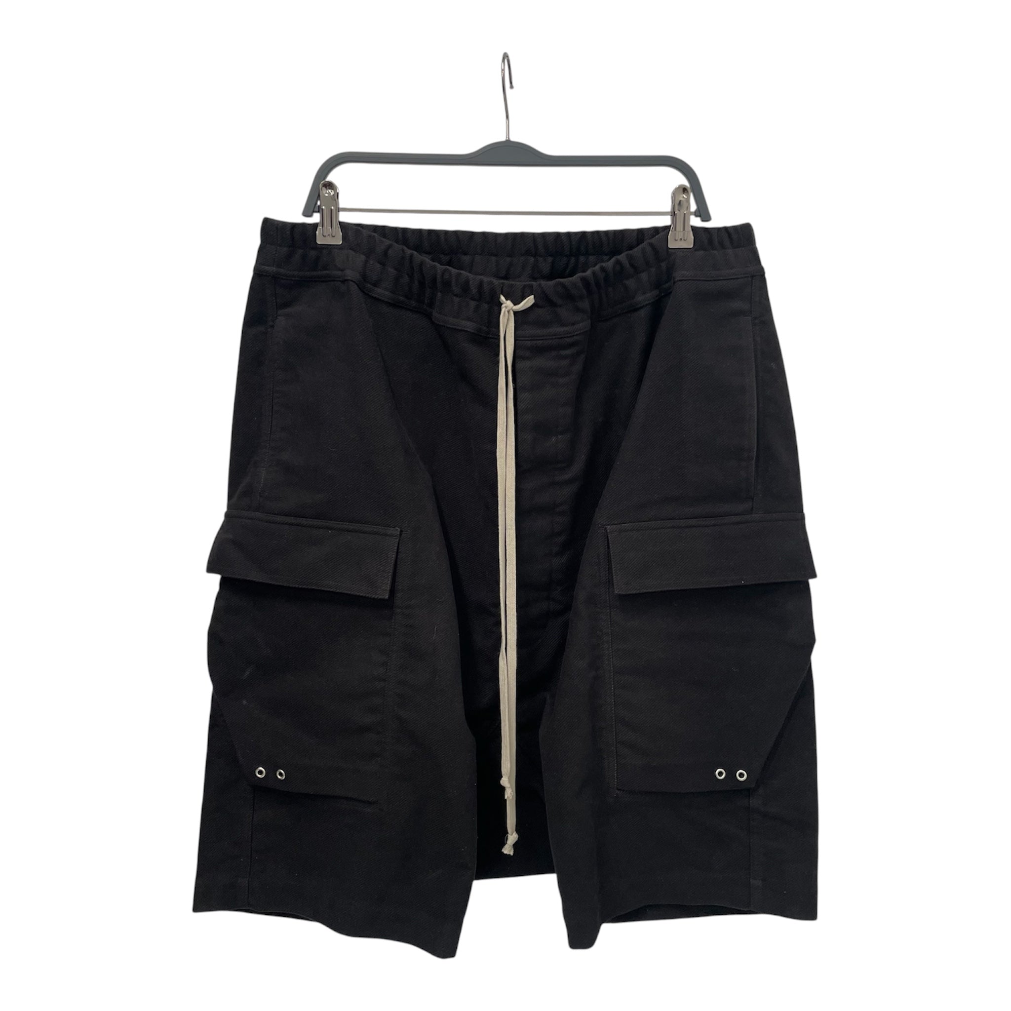 Rick Owens/Shorts/44/Denim/BLK/DROP CROTCH view 1
