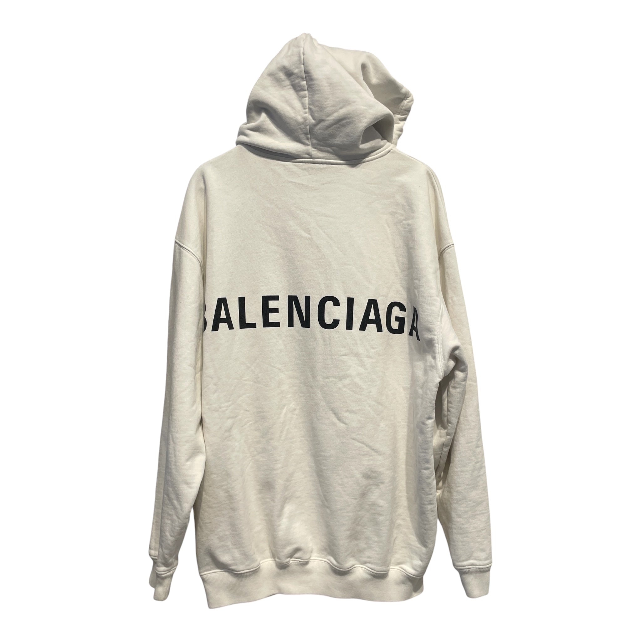 BALENCIAGA/Hoodie/S/Cotton/WHT/Oversize/ view 2