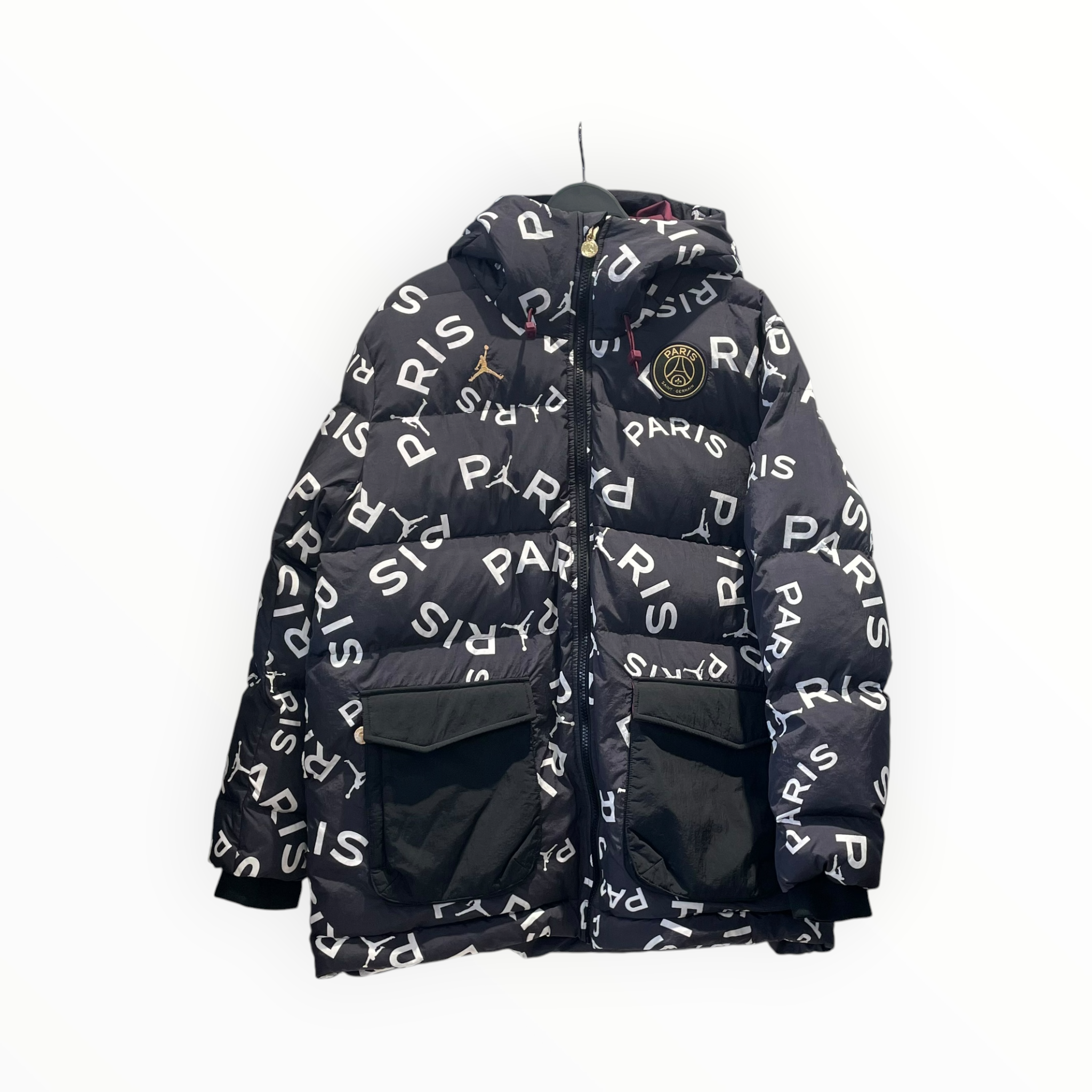 JORDAN BRAND/Puffer Jkt/XL/Nylon/BLK/Monogram/AJ Nike x Paris Germain Puffer view 1