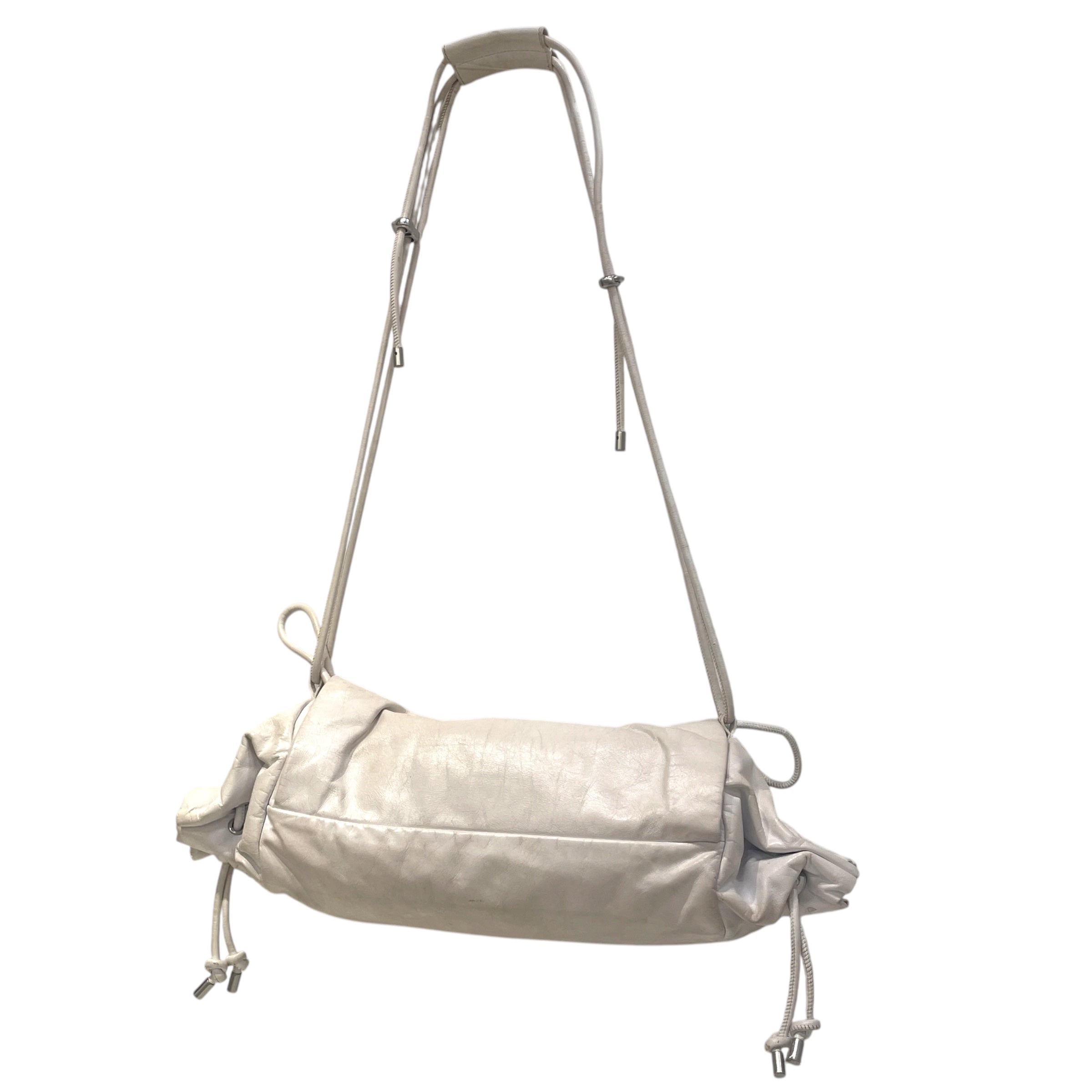 DIESEL/Cross Body Bag/Leather/WHT/scrunch d shoulder bag view 2