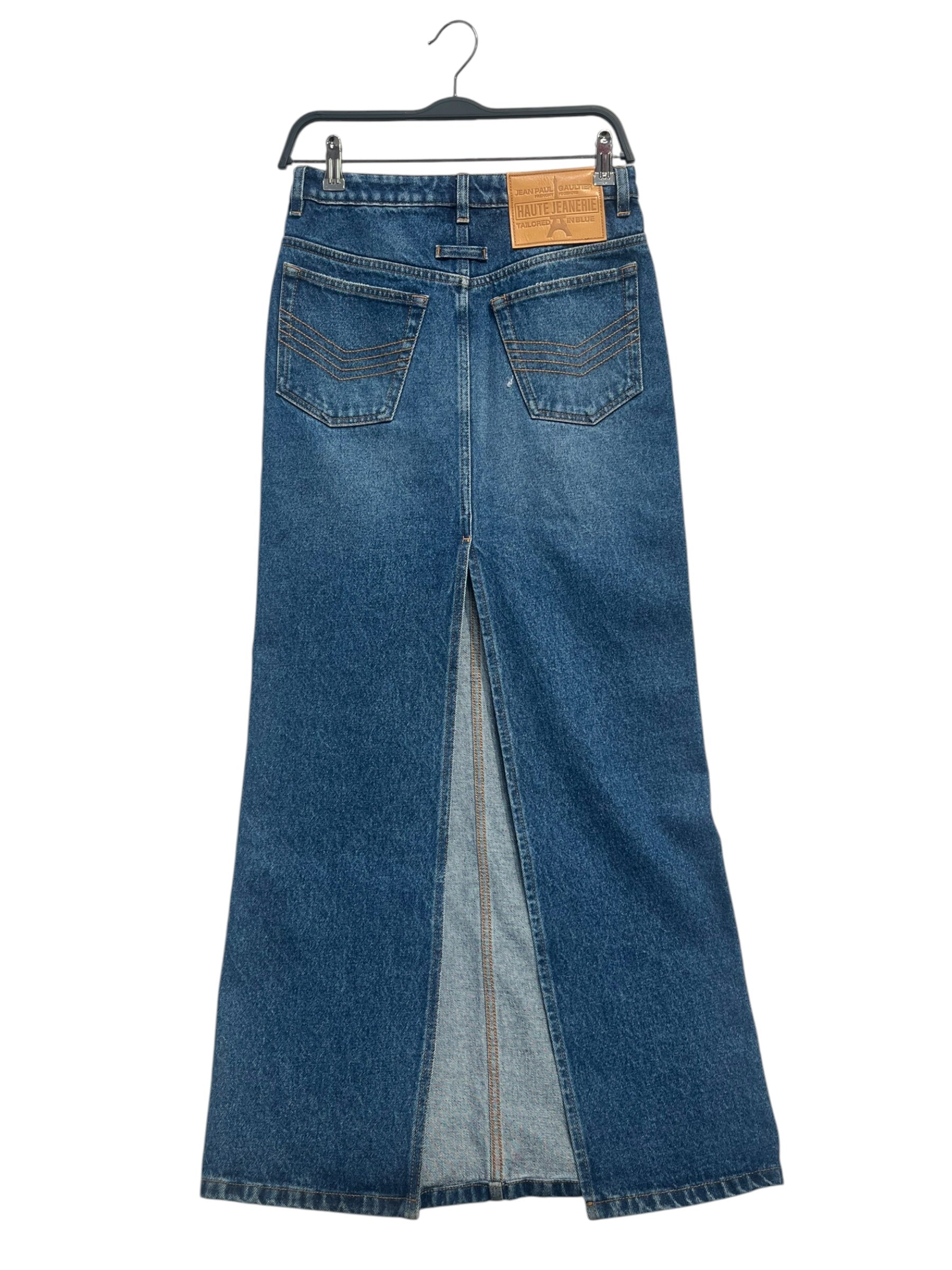 Jean Paul Gaultier/Long Skirt/34/Cotton/BLU/ASYMMETRIC BUTTONS view 2