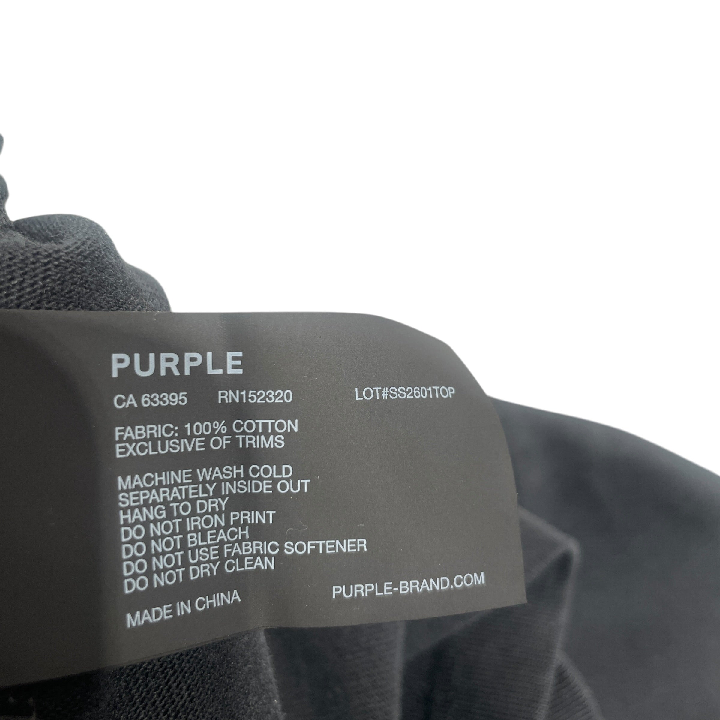 PURPLE BRAND/T-Shirt/L/Cotton/BLK/ view 3