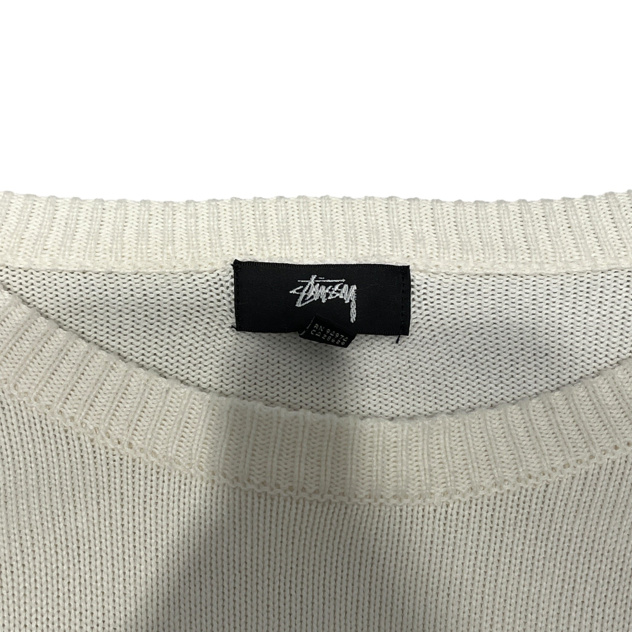 STUSSY/Sweater/L/Graphic/Cotton/WHT/Pullover/BILLIARD view 3