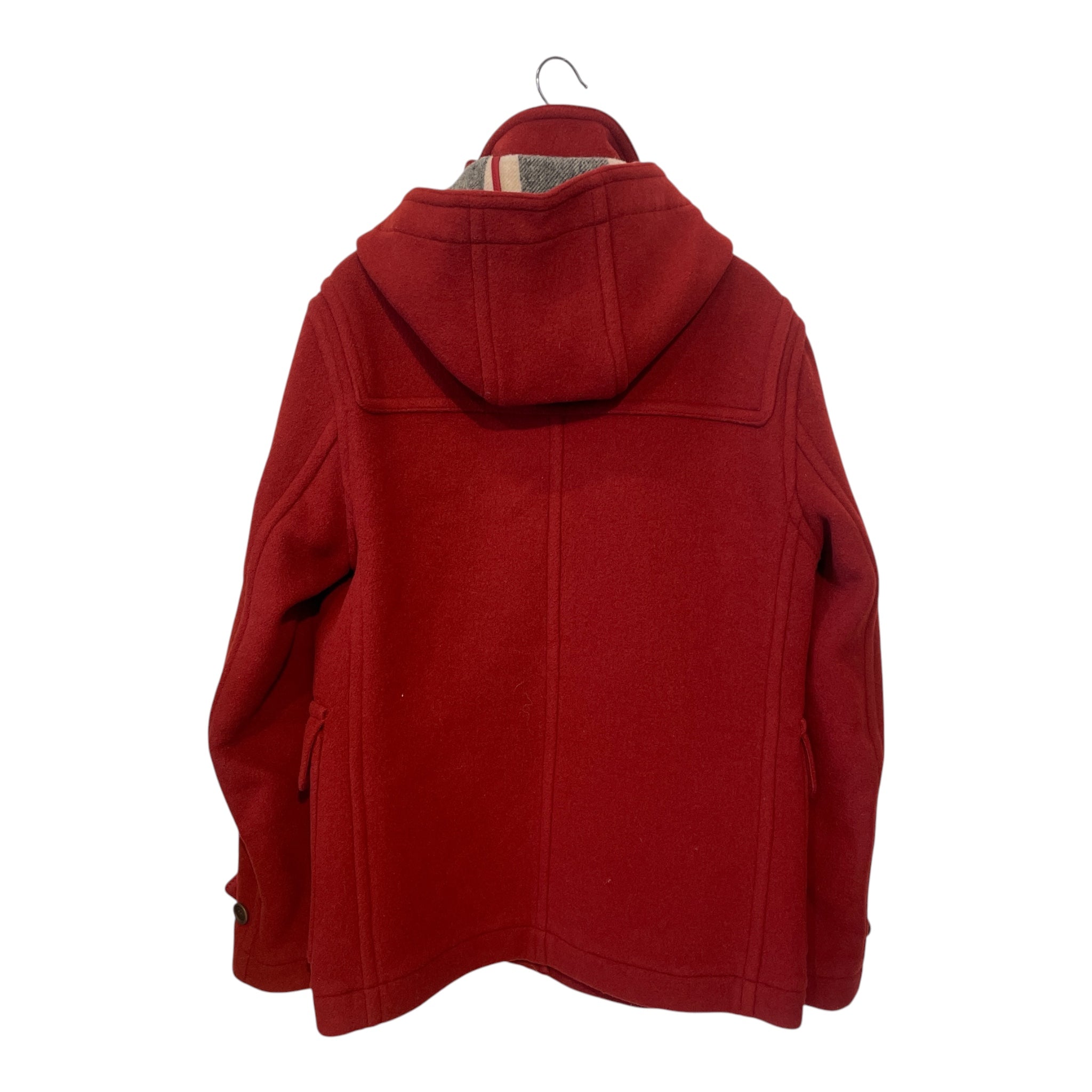 BURBERRY LONDON/Duffle Coat/48/Wool/RED/FINSDALE/HORN CLOSURE view 2
