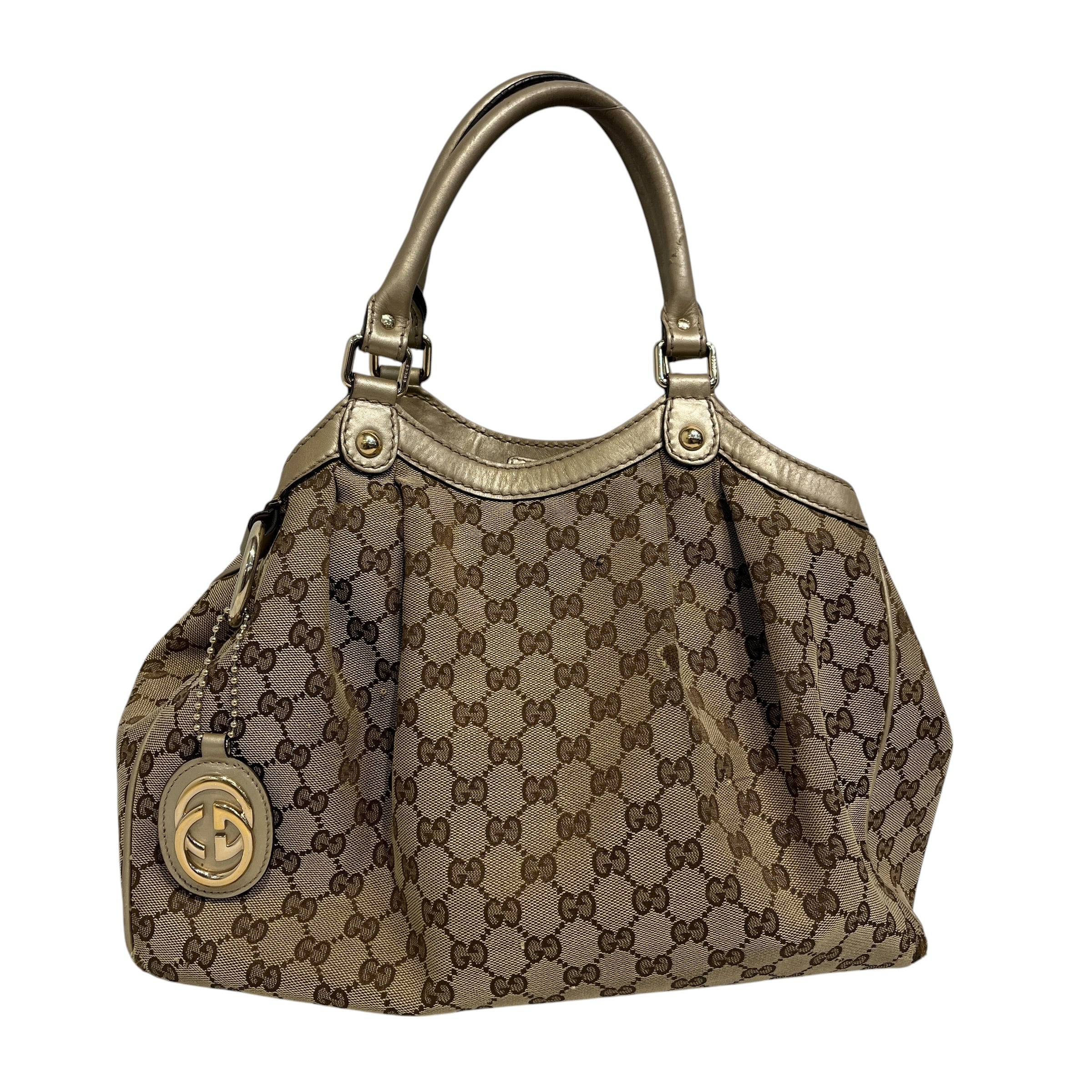 GUCCI/Bag/All Over Print/Cotton/BRW/GUCCI SUKEY CANVAS TOTE BAG view 1