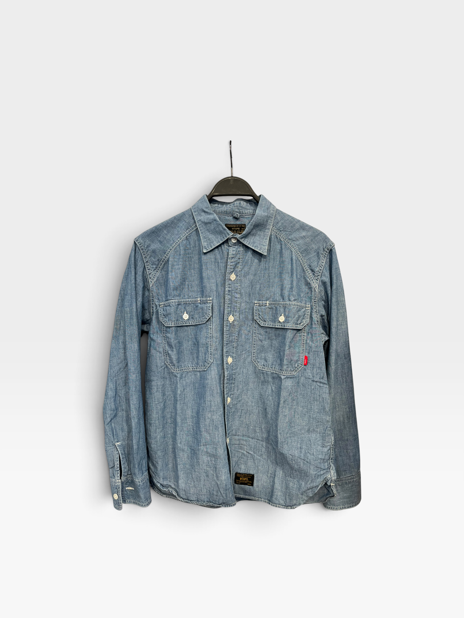 w)taps/LS Shirt/1/Cotton/IDG/WTAPS DENIM BUTTON SHIRT view 1