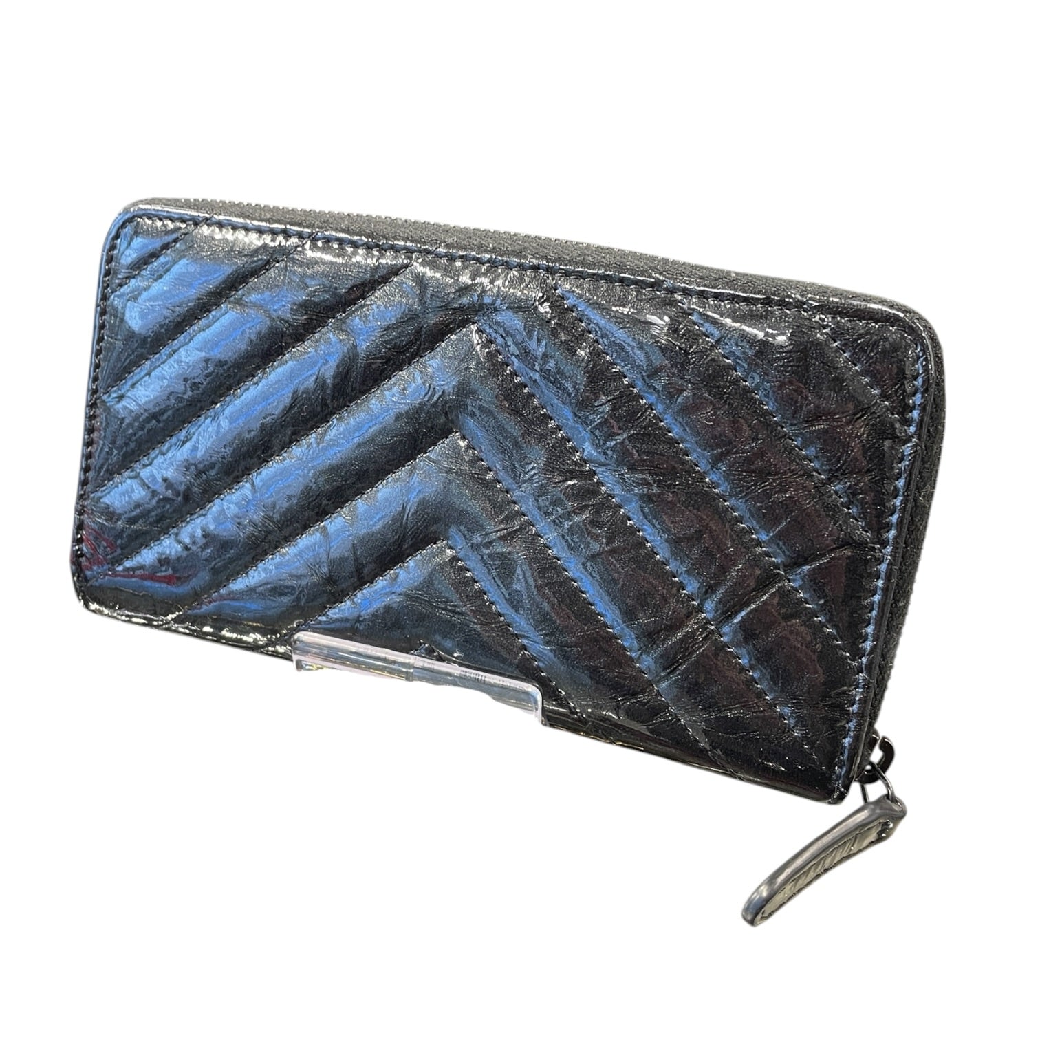 CHANEL/Wallet/Leather/BLK/CHEVRON view 2