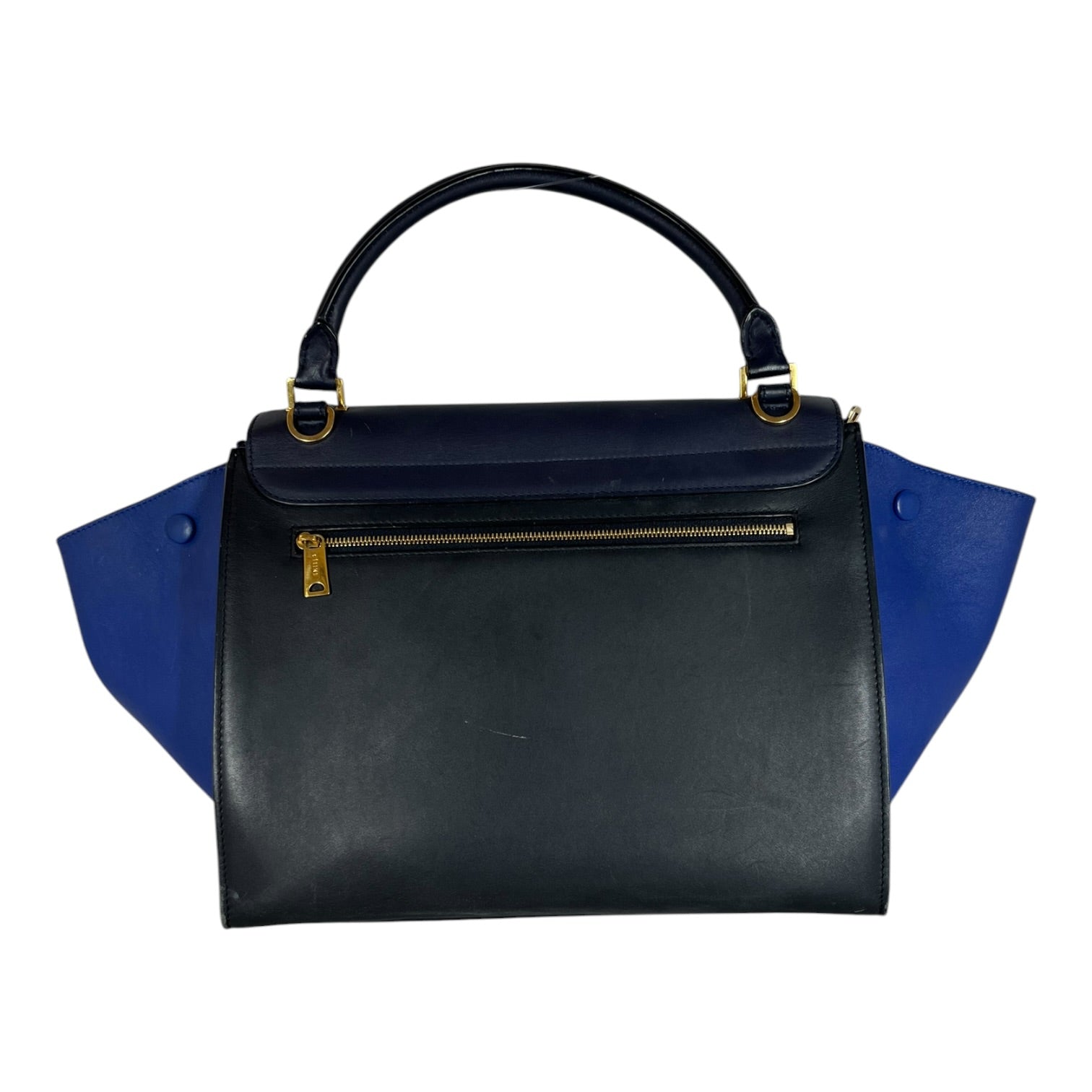 CELINE/Hand Bag/Leather/NVY/Trapeze Handbag Blue/Navy view 2