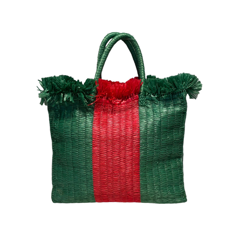 GUCCI/Tote Bag/Stripe/Rayon/GRN/524810
